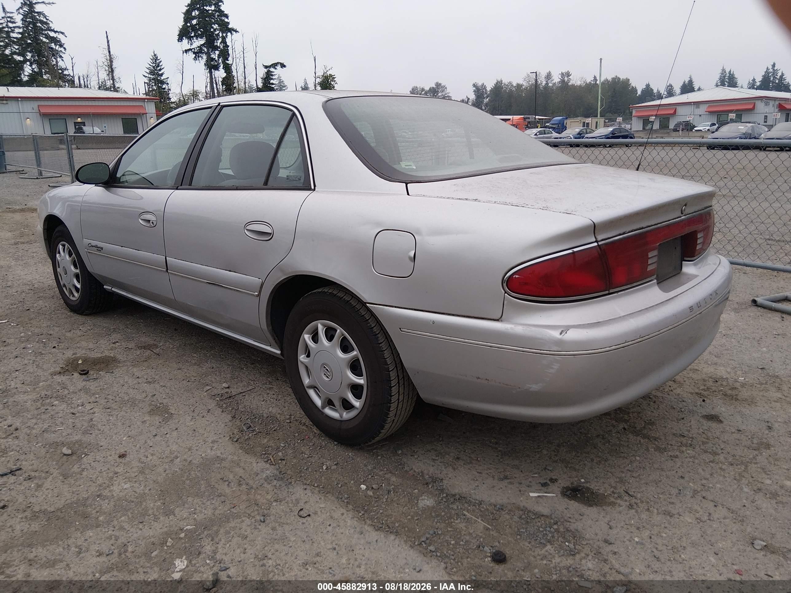 2001 Buick Century Custom Silver vin: 2G4WS52J111139420