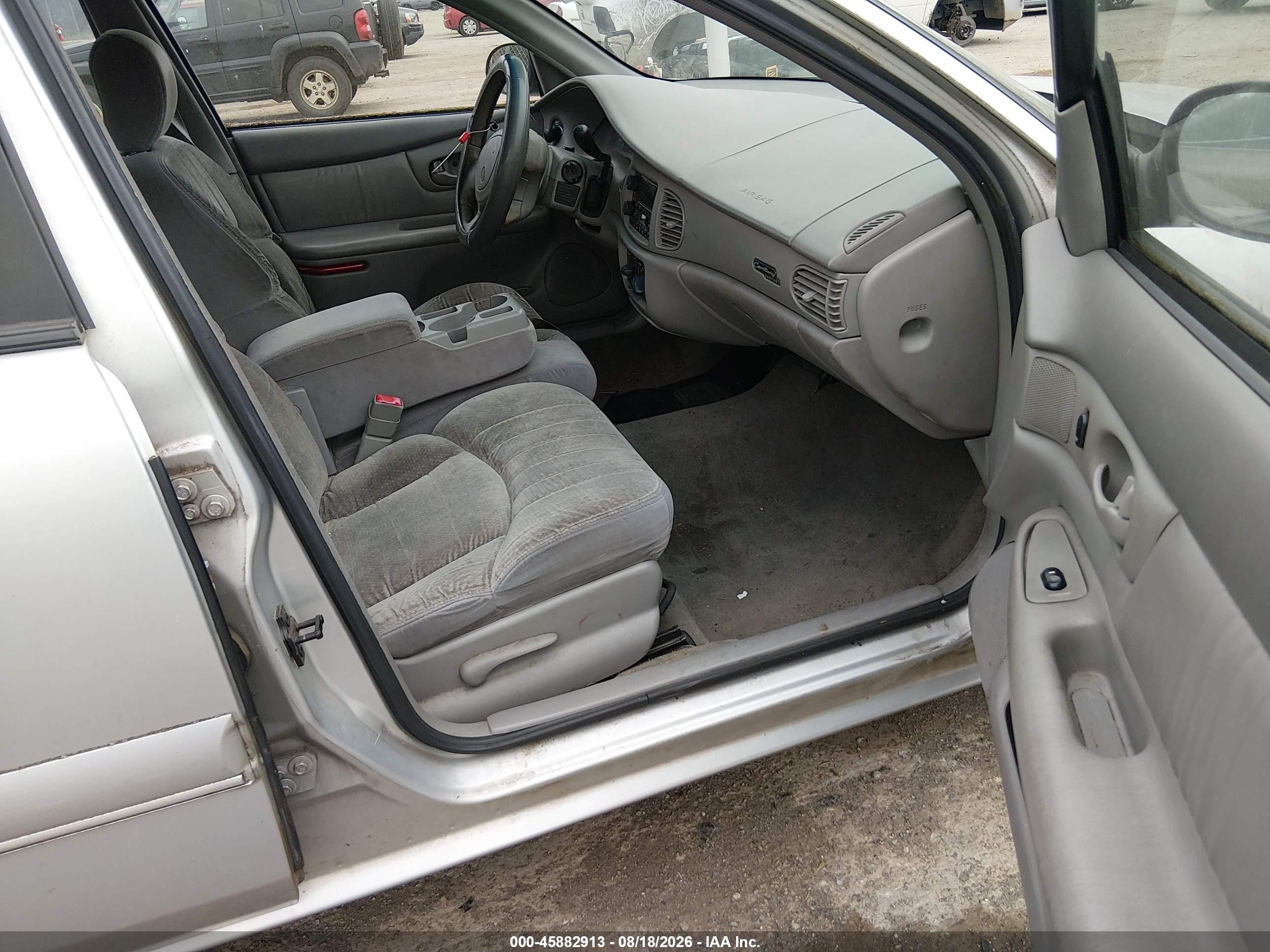 2001 Buick Century Custom Silver vin: 2G4WS52J111139420