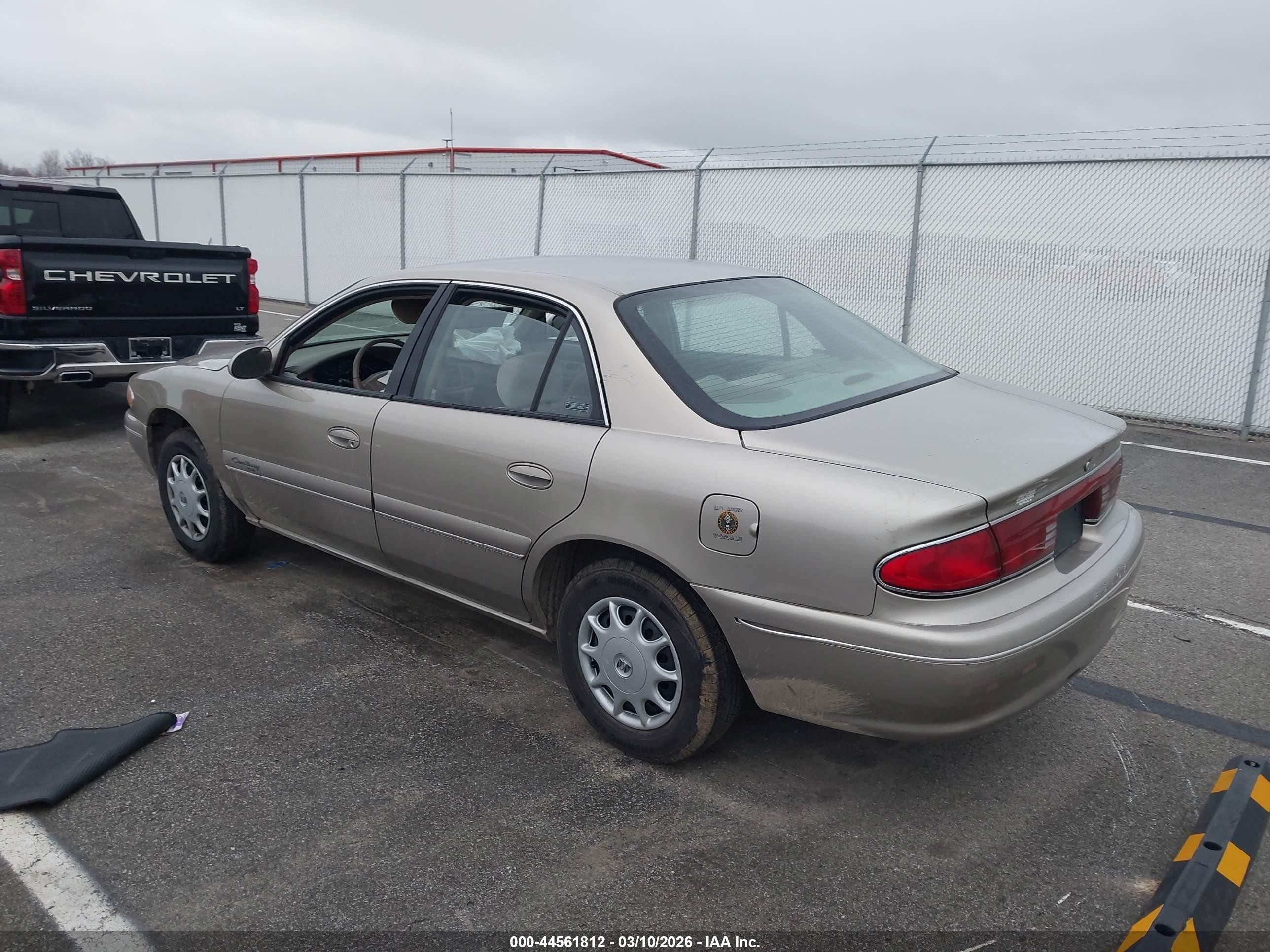 2001 Buick Century Custom Tan vin: 2G4WS52J111165547