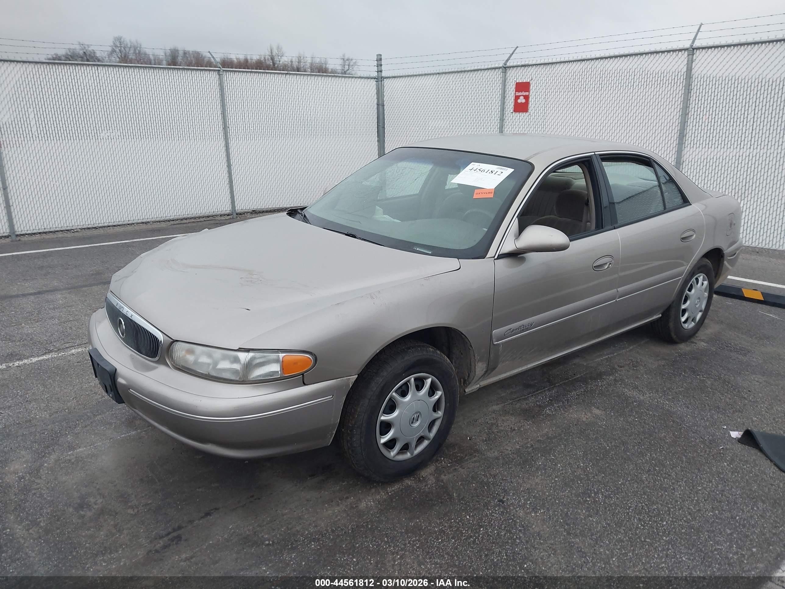2001 Buick Century Custom Tan vin: 2G4WS52J111165547