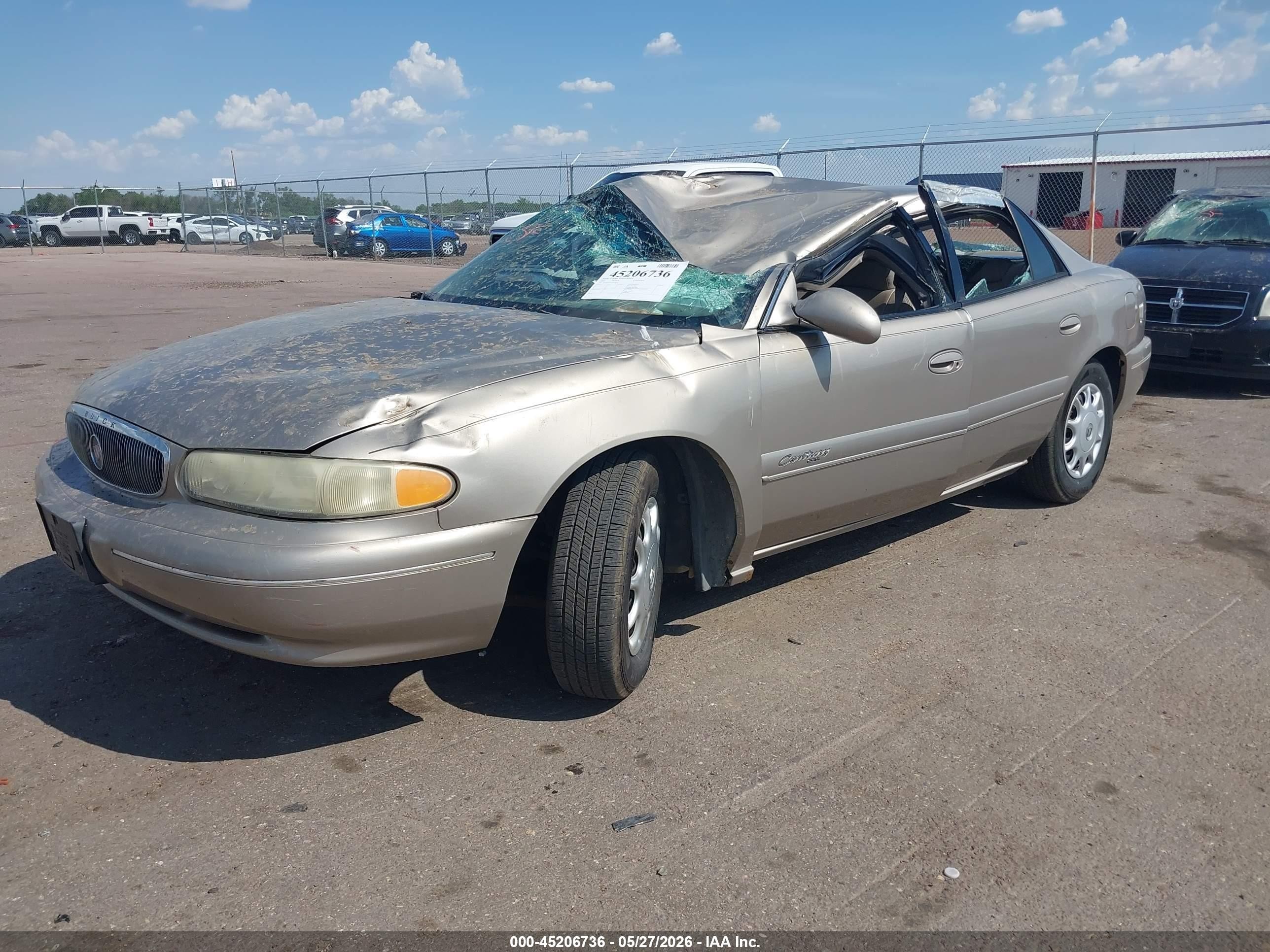 2002 Buick Century Custom Gold vin: 2G4WS52J121215851