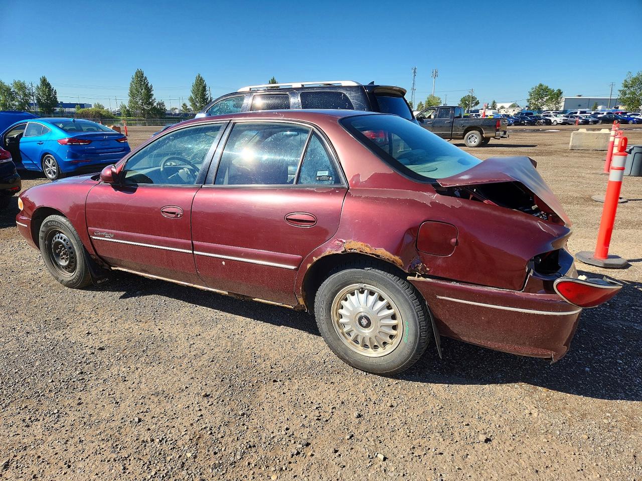 2002 Buick Century Custom Burgundy vin: 2G4WS52J121279548