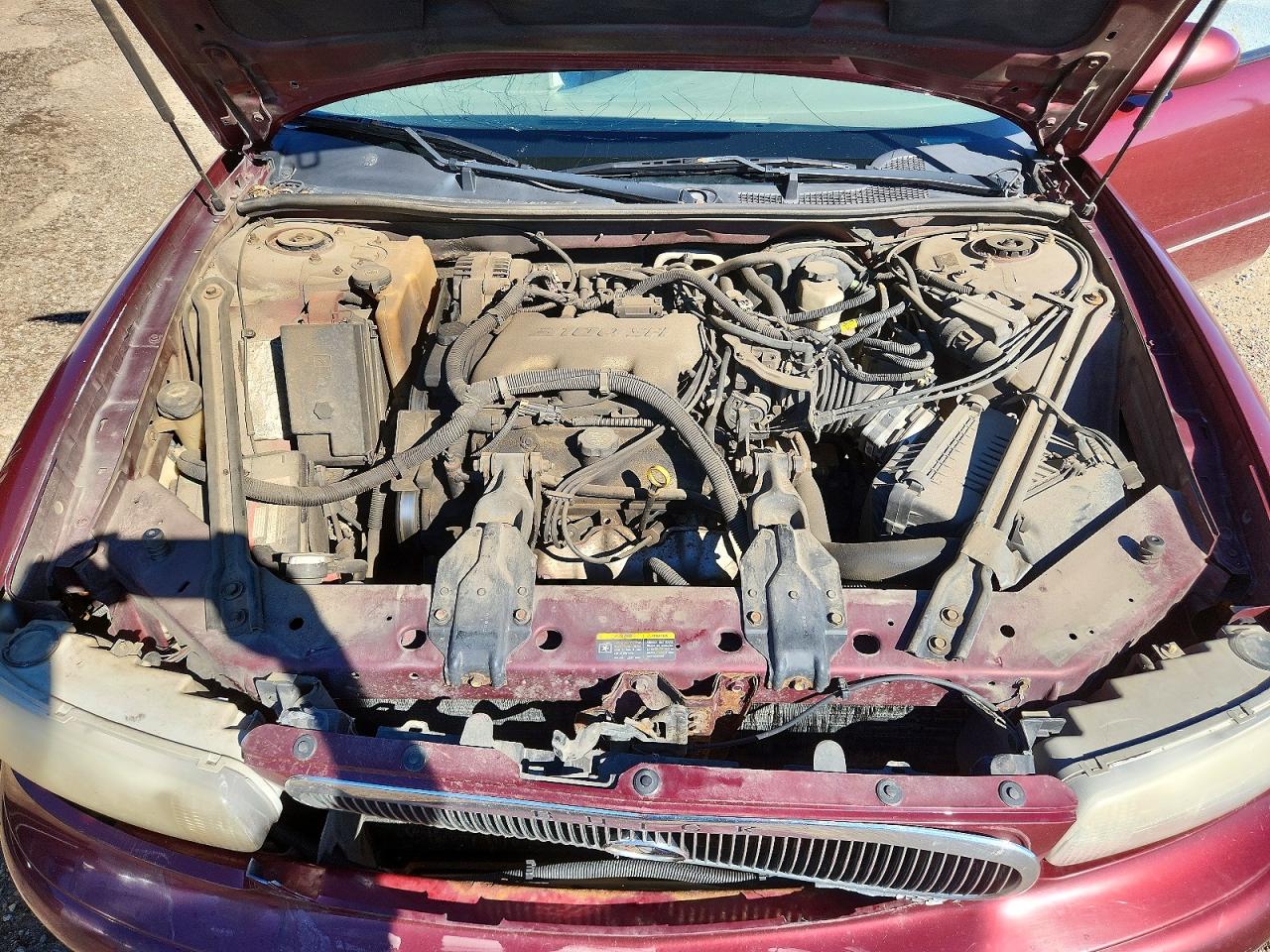 2002 Buick Century Custom Burgundy vin: 2G4WS52J121279548