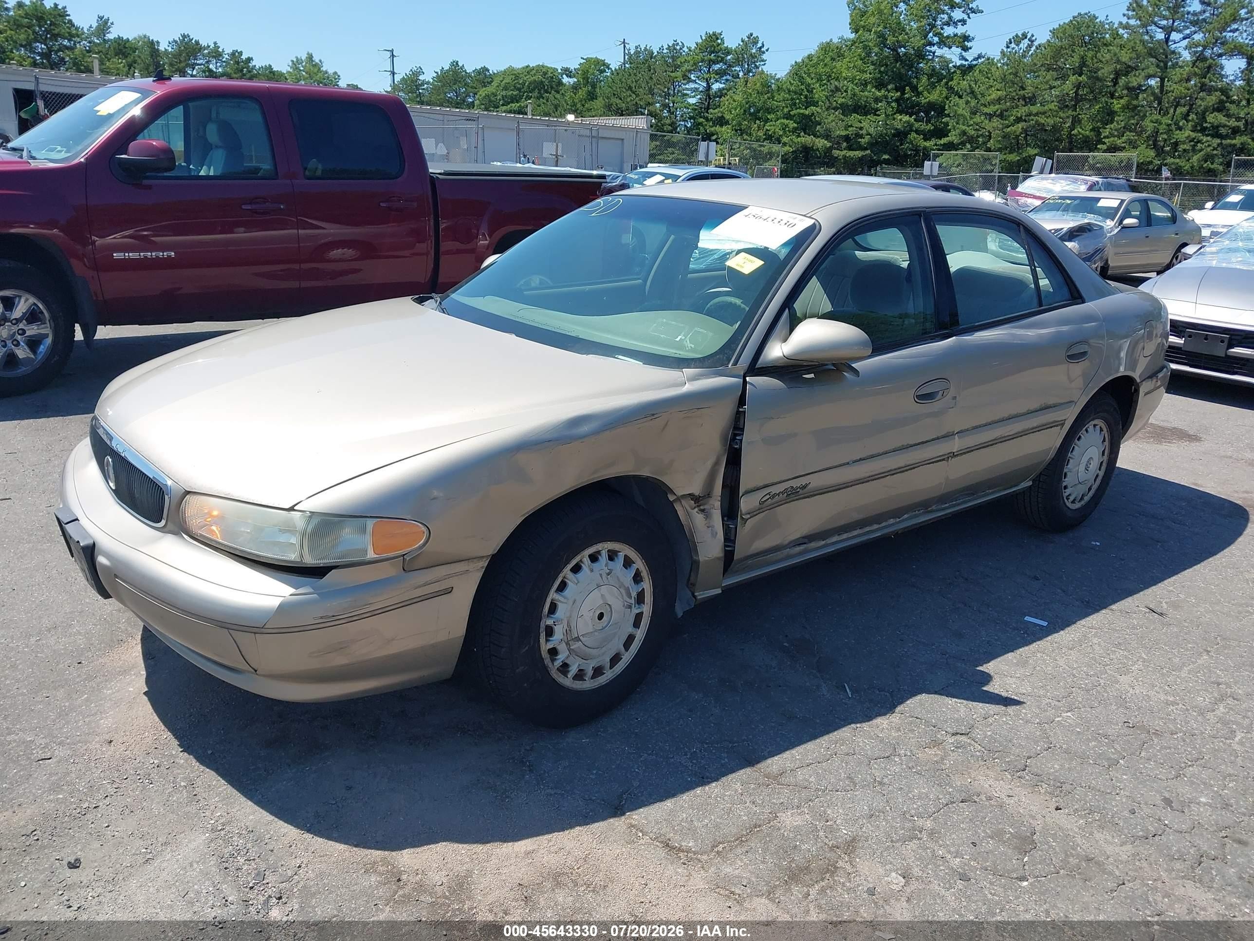 2002 Buick Century Custom Gray vin: 2G4WS52J121289965
