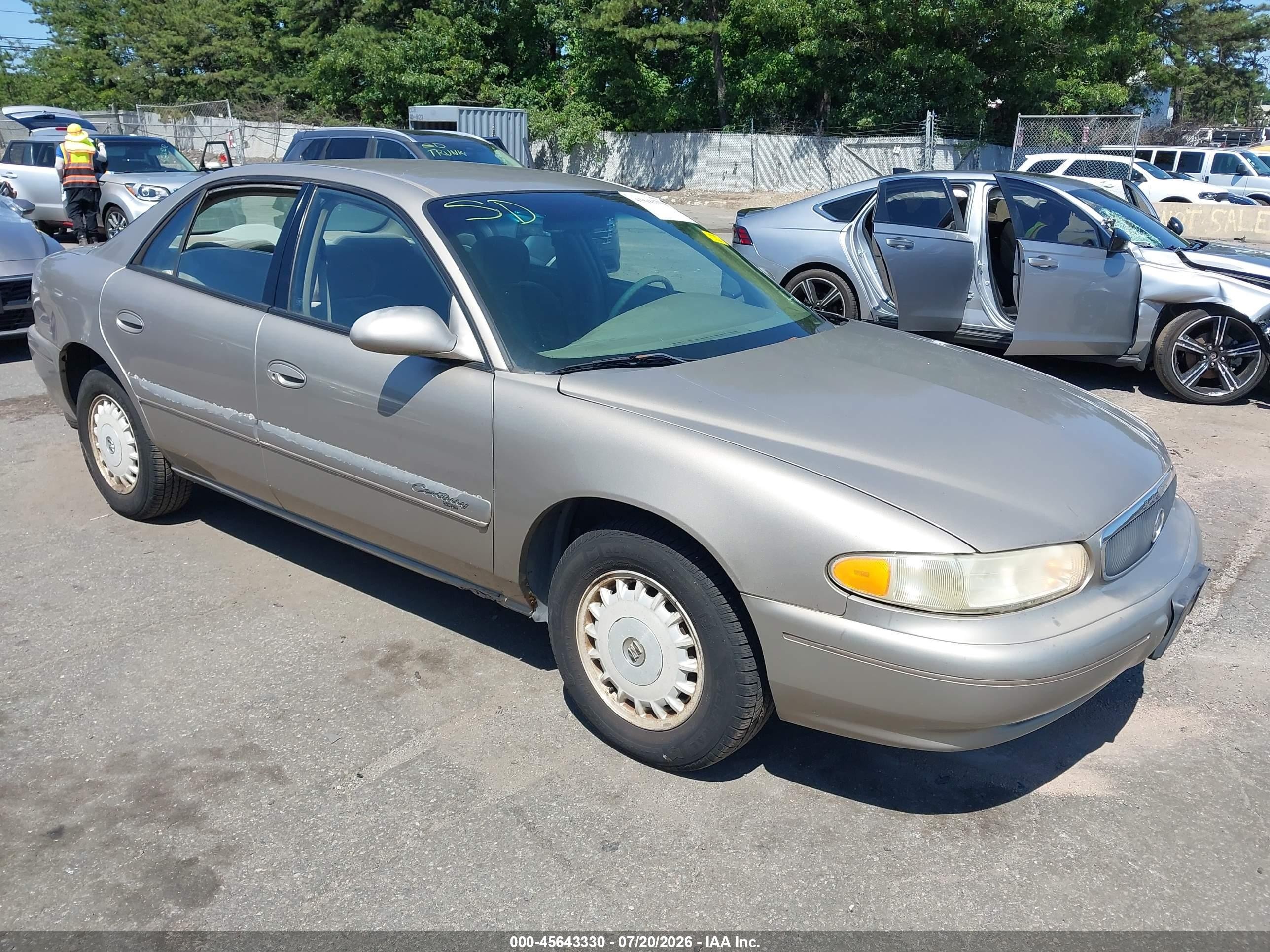 2002 Buick Century Custom Gray vin: 2G4WS52J121289965