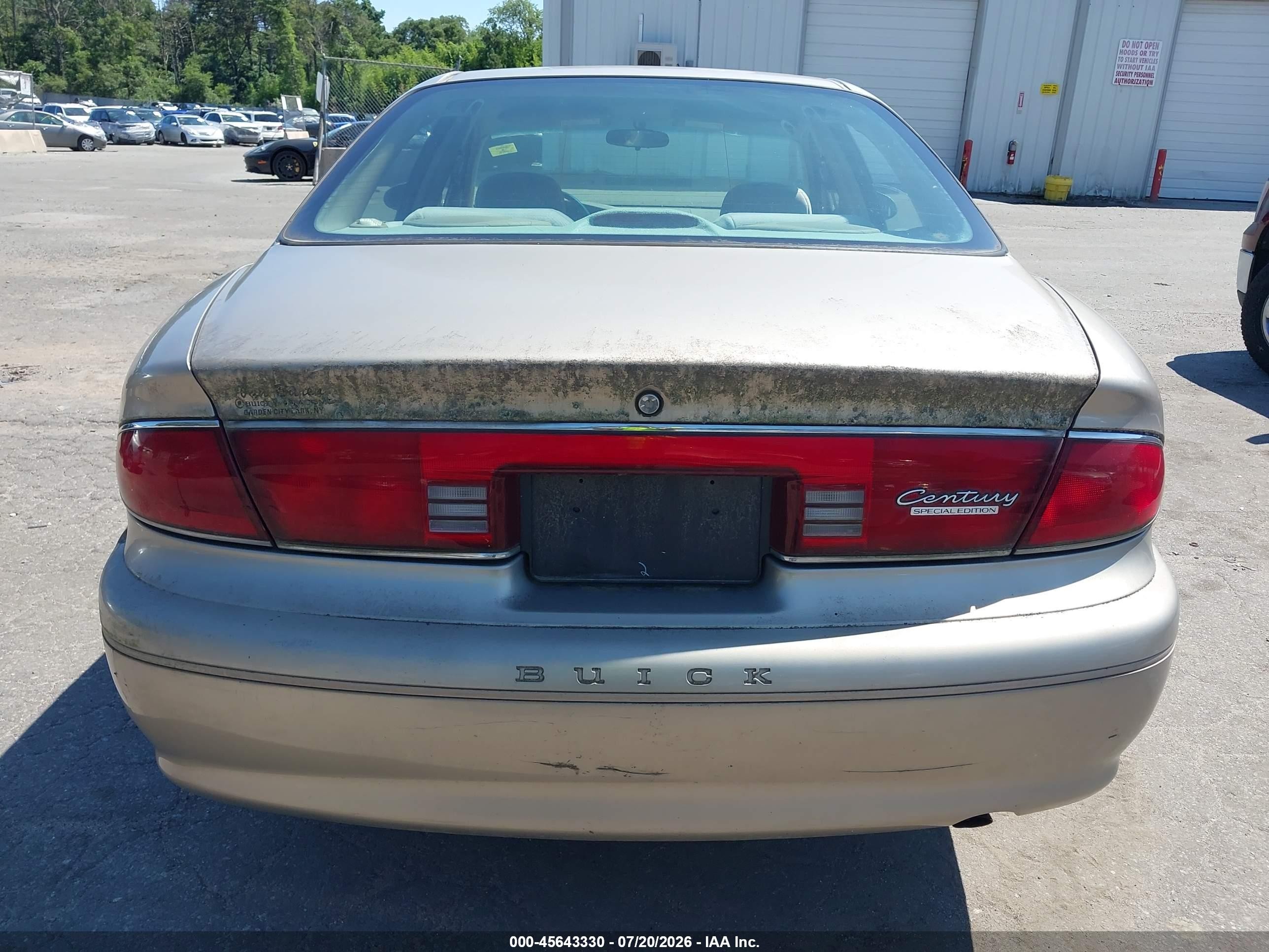 2002 Buick Century Custom Gray vin: 2G4WS52J121289965