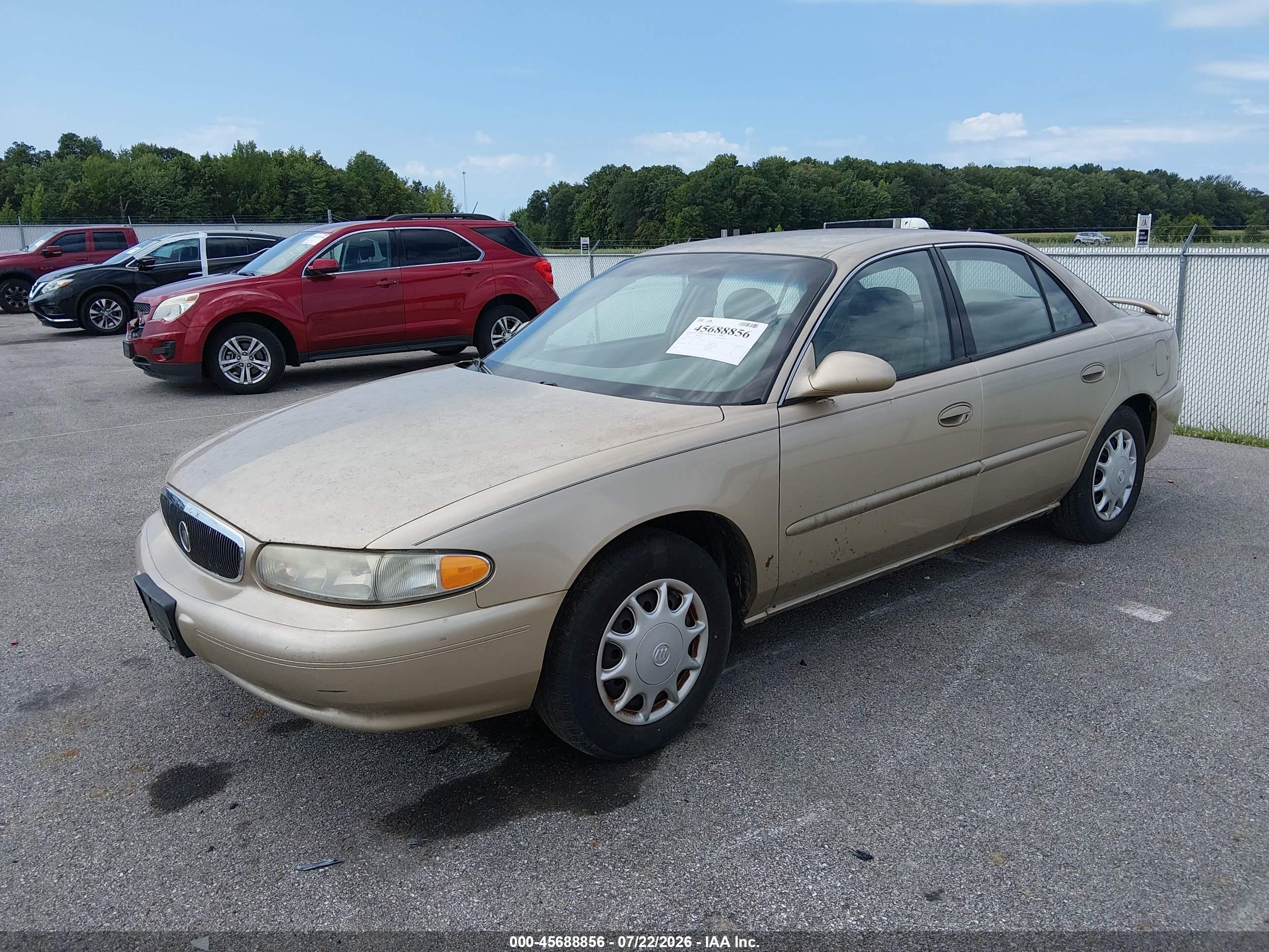2004 Buick Century   Gold vin: 2G4WS52J141255396