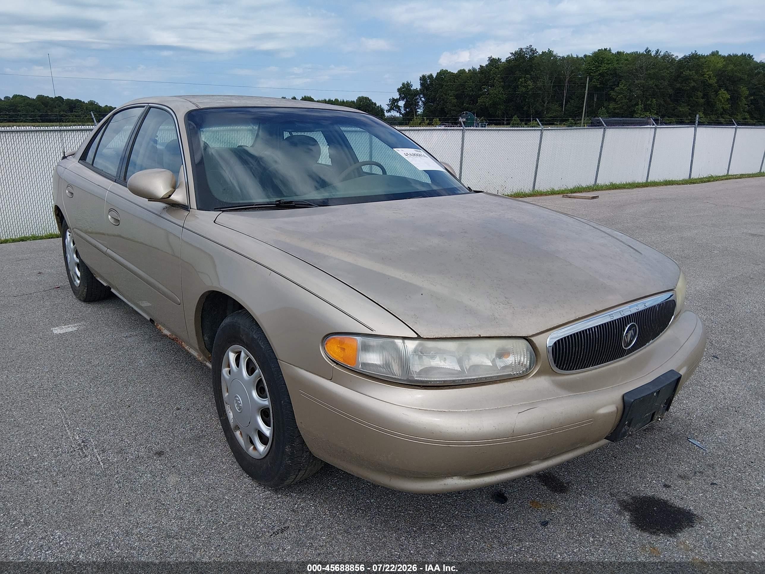 2004 Buick Century   Gold vin: 2G4WS52J141255396