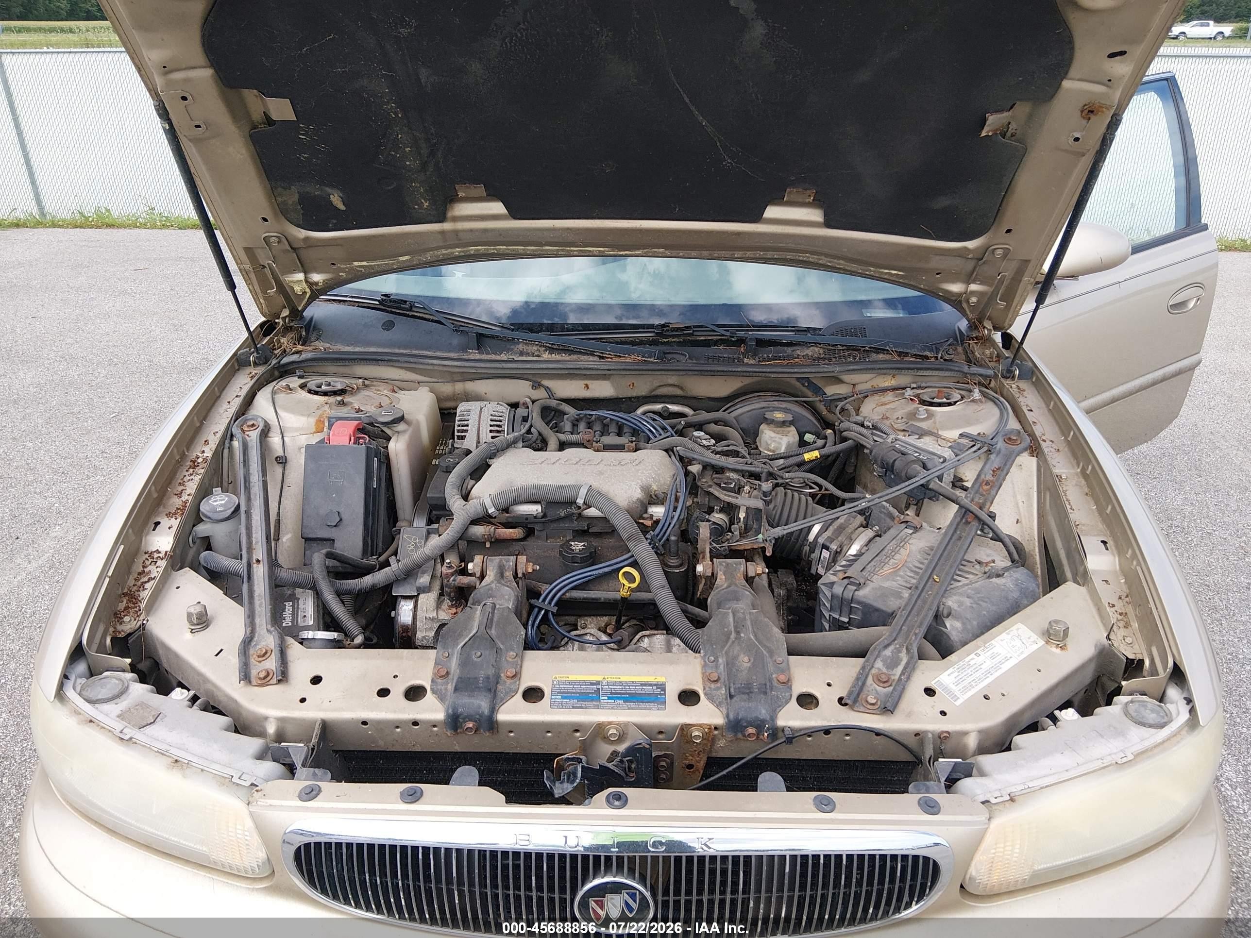 2004 Buick Century   Gold vin: 2G4WS52J141255396