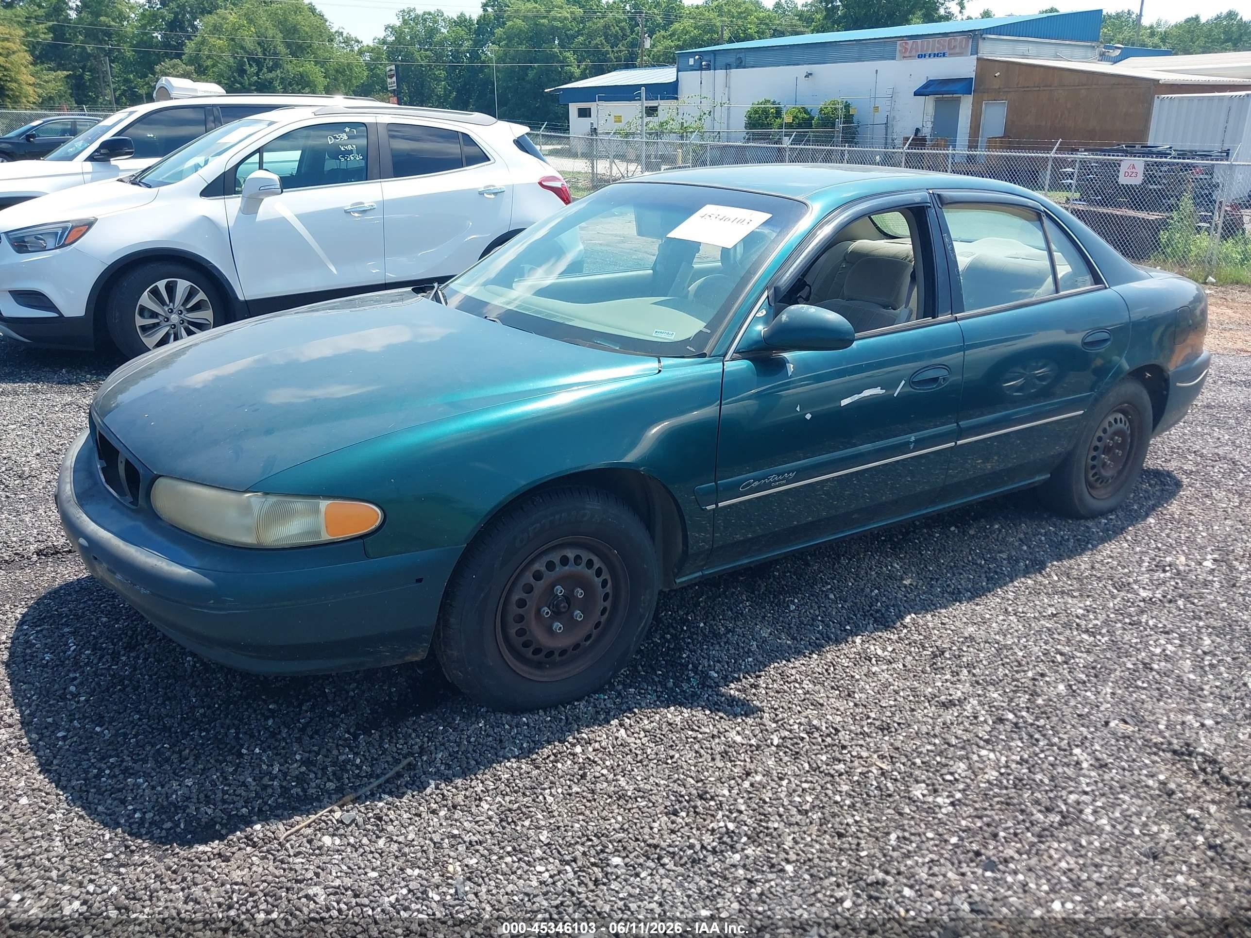 2000 Buick Century Custom Green vin: 2G4WS52J1Y1102474