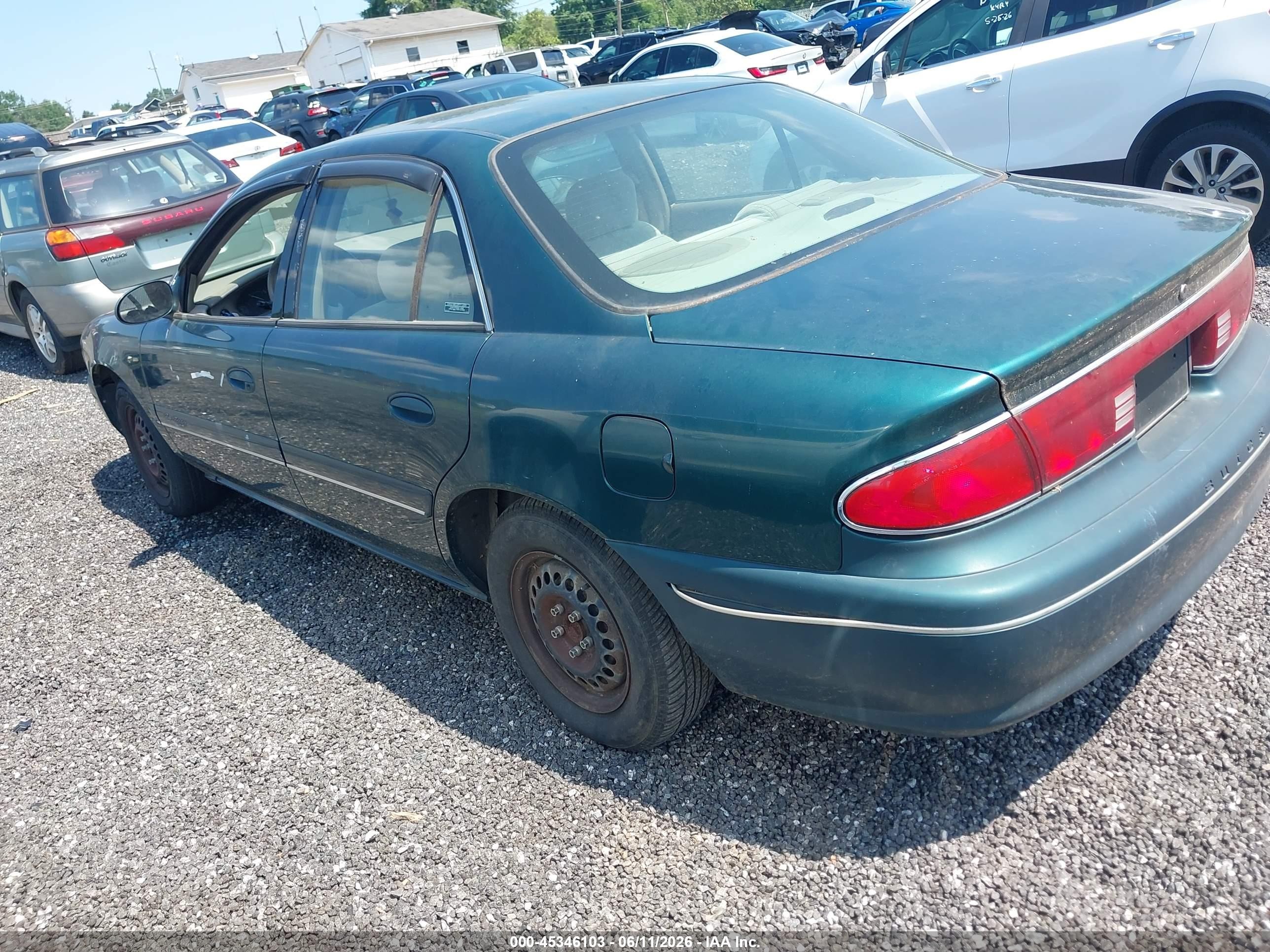 2000 Buick Century Custom Green vin: 2G4WS52J1Y1102474