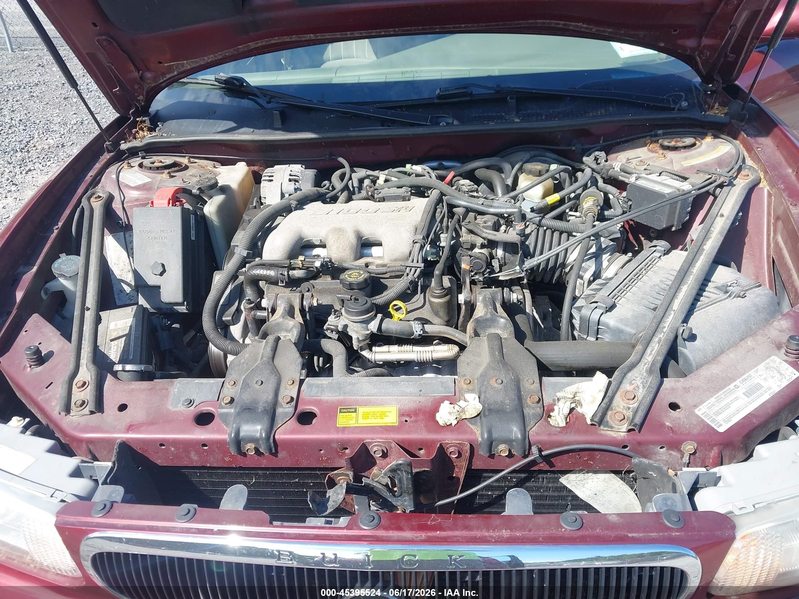 2000 Buick Century Custom Burgundy vin: 2G4WS52J1Y1299985