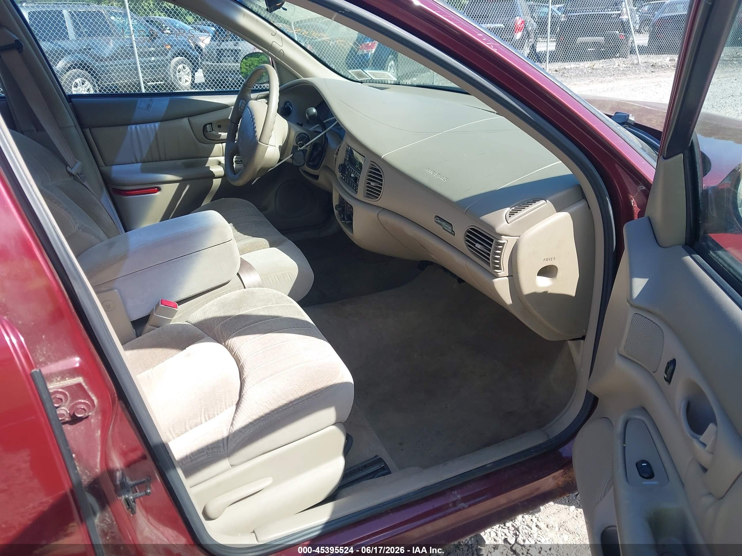 2000 Buick Century Custom Burgundy vin: 2G4WS52J1Y1299985