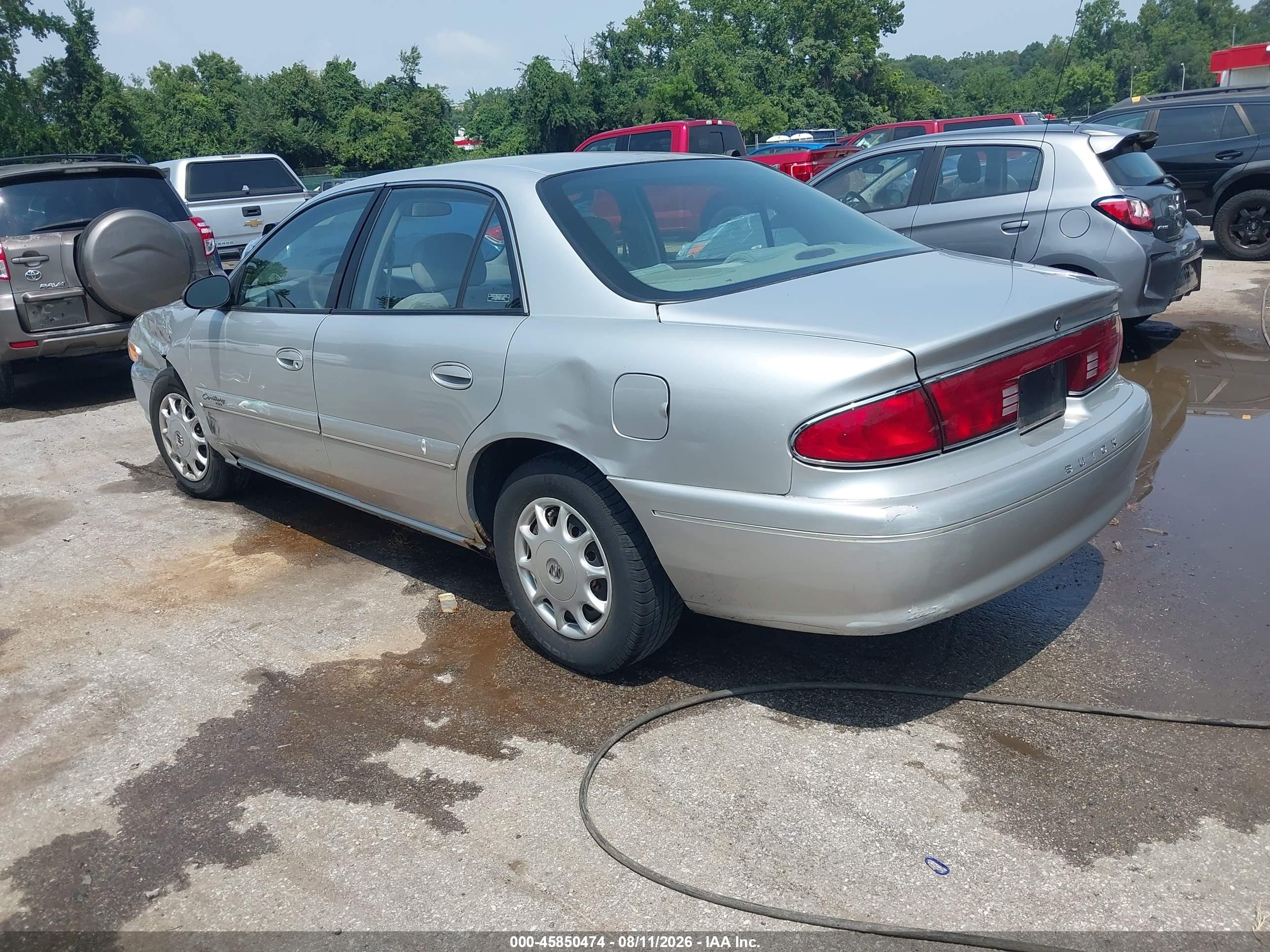 2001 Buick Century Custom Silver vin: 2G4WS52J211137546