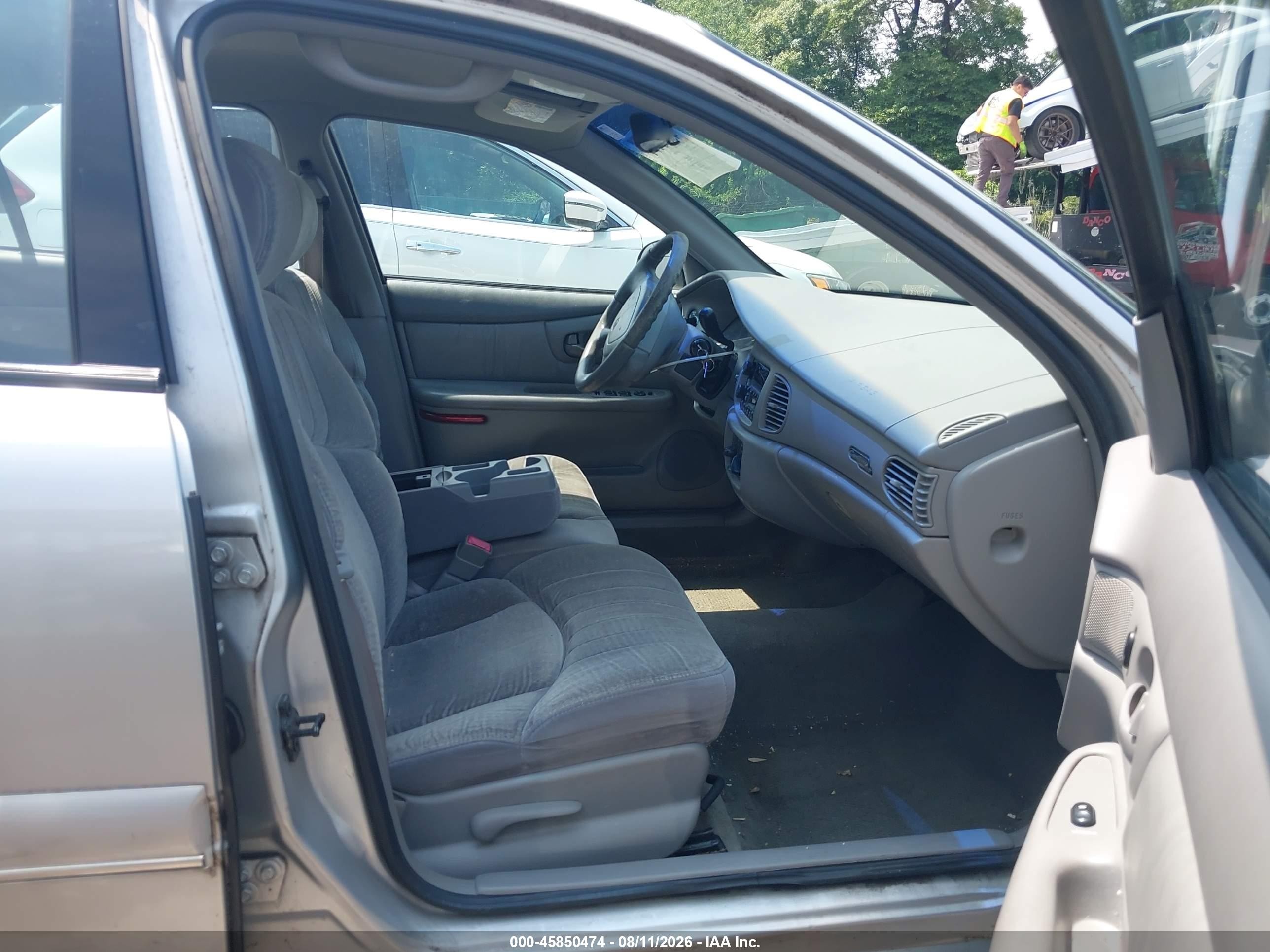 2001 Buick Century Custom Silver vin: 2G4WS52J211137546