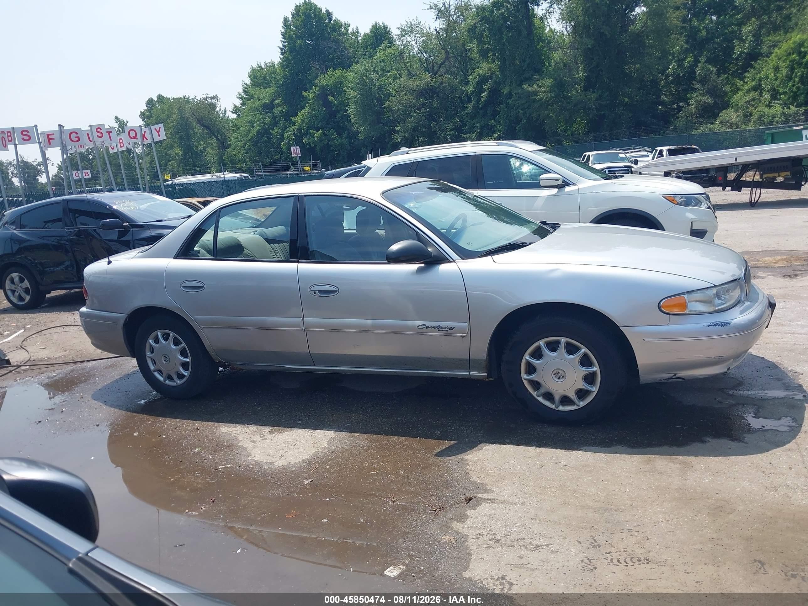 2001 Buick Century Custom Silver vin: 2G4WS52J211137546