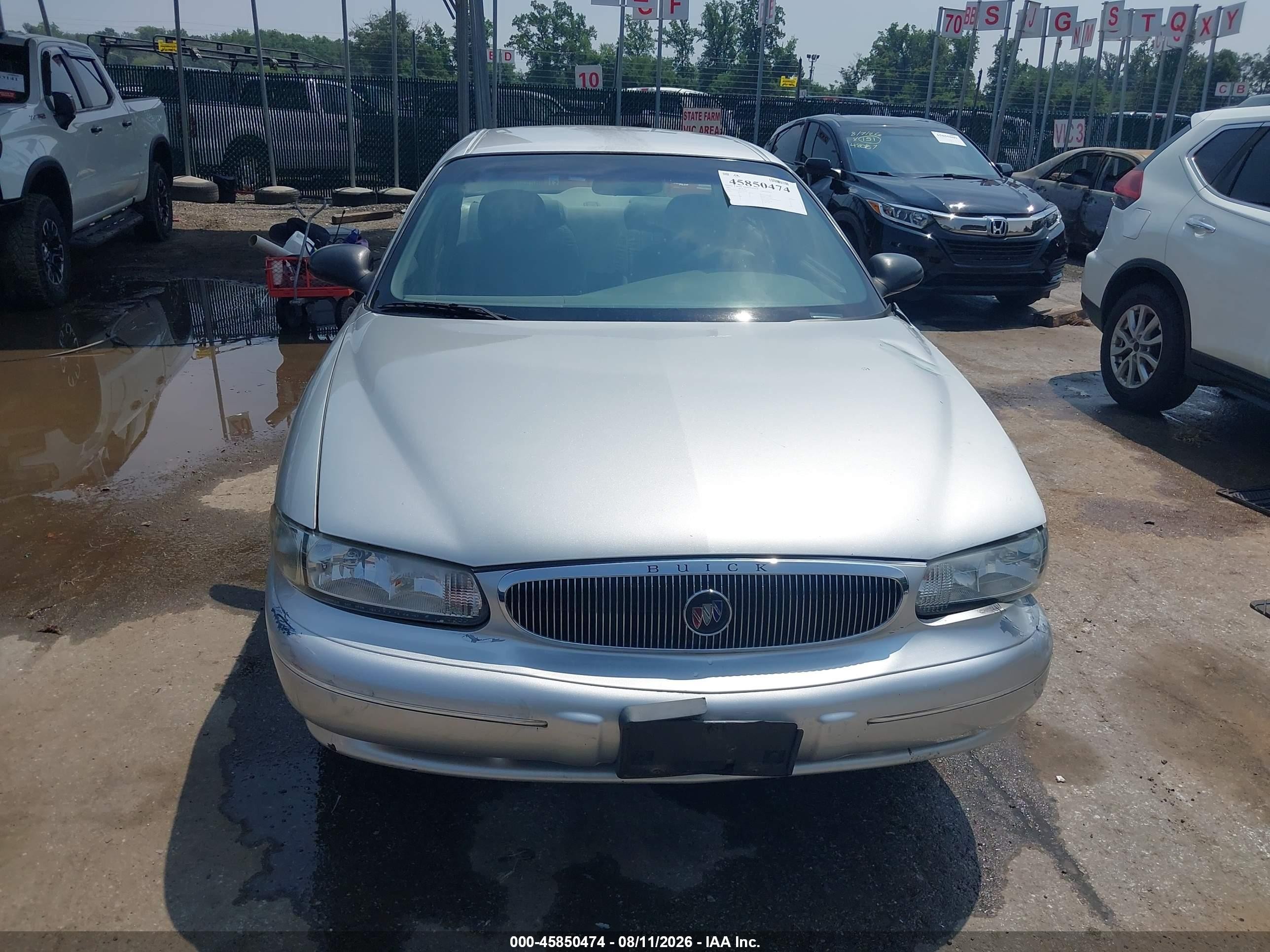 2001 Buick Century Custom Silver vin: 2G4WS52J211137546