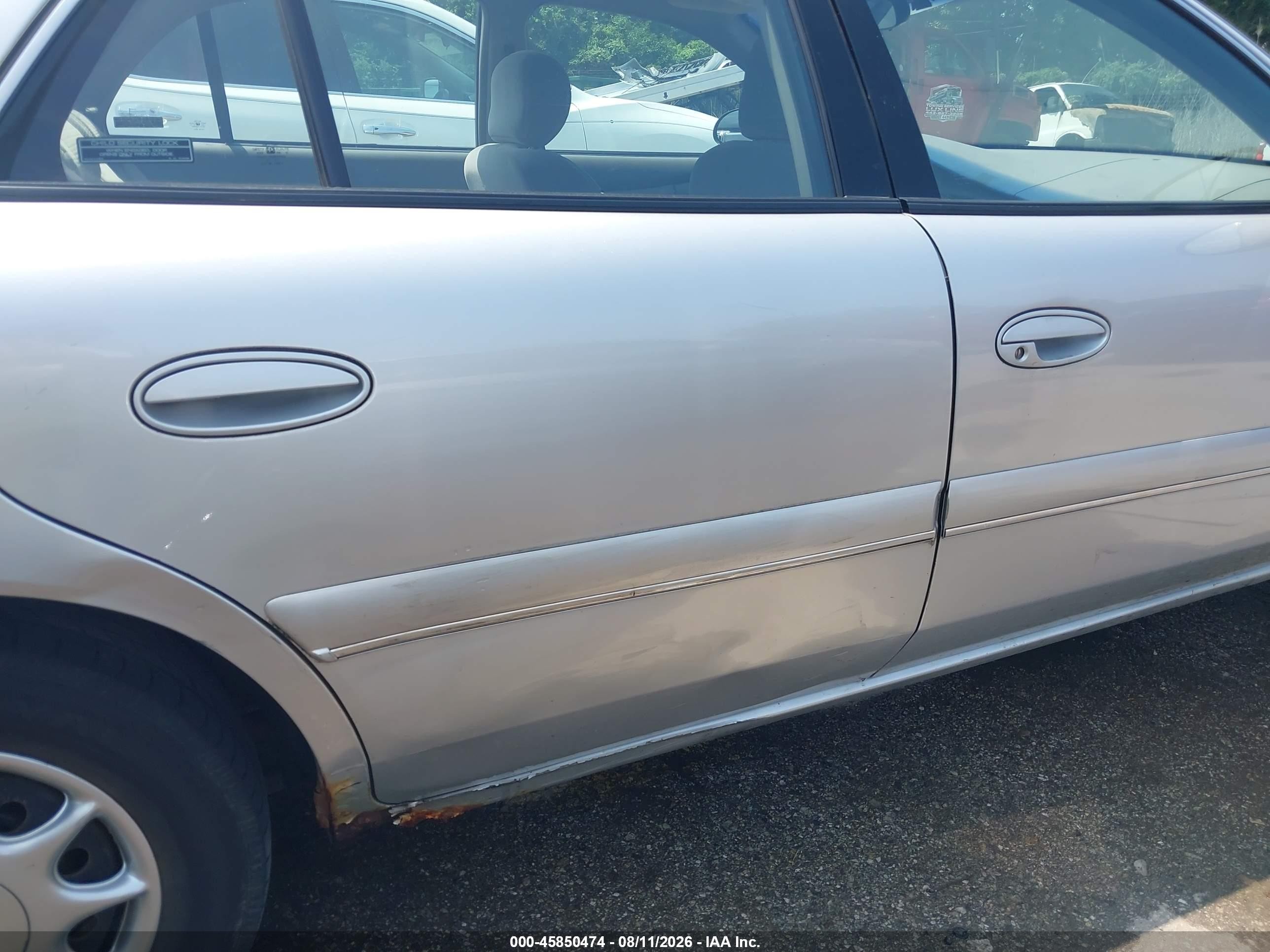2001 Buick Century Custom Silver vin: 2G4WS52J211137546