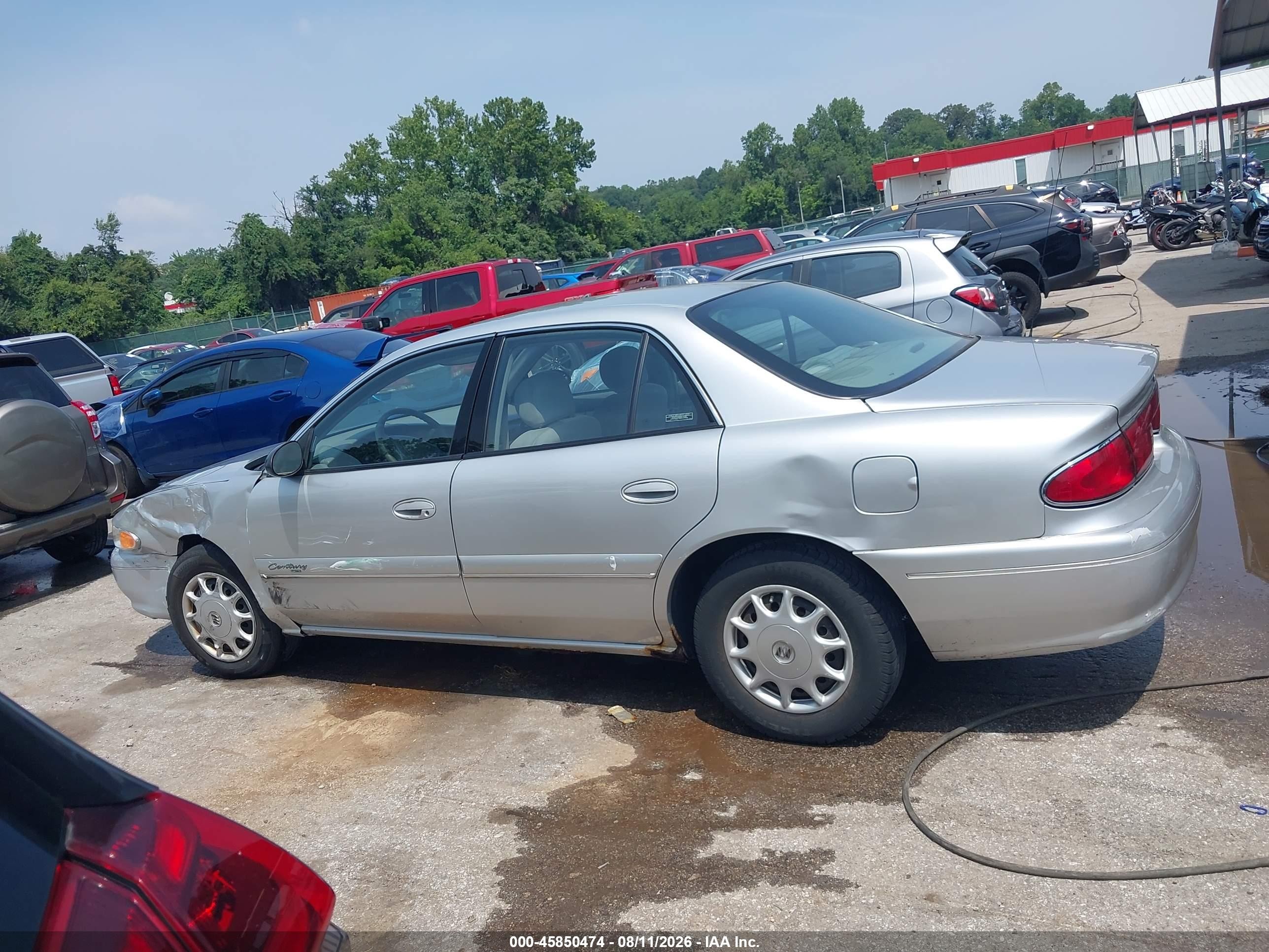 2001 Buick Century Custom Silver vin: 2G4WS52J211137546