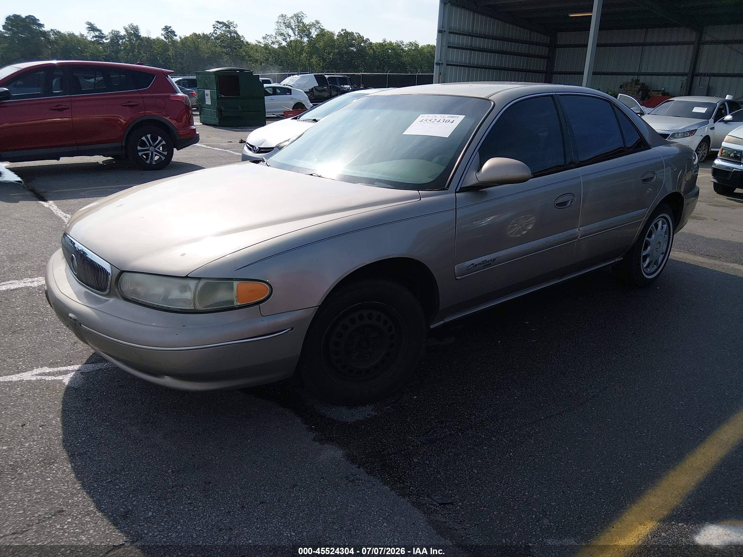 2001 Buick Century Custom Cream vin: 2G4WS52J211199769