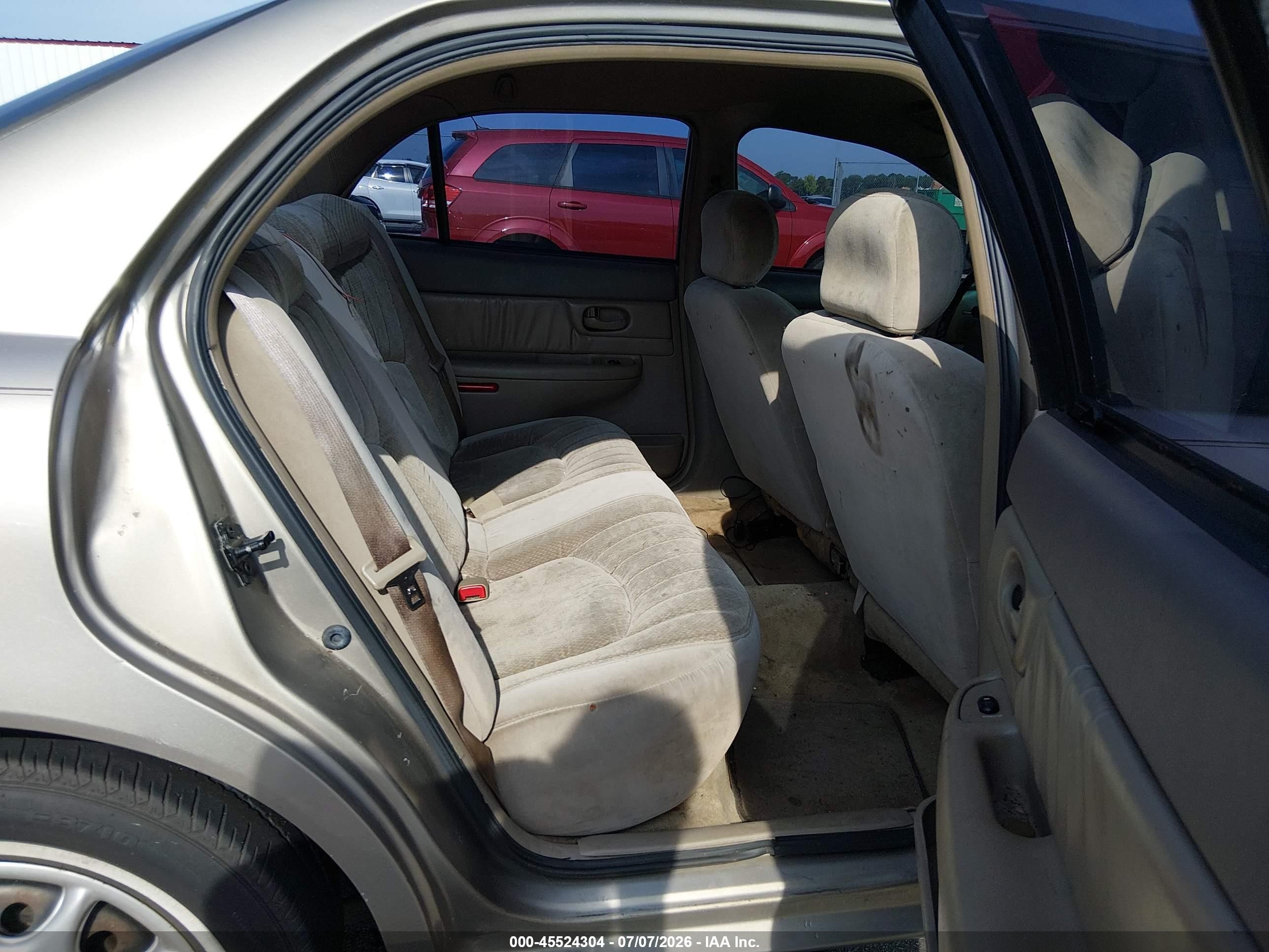 2001 Buick Century Custom Cream vin: 2G4WS52J211199769