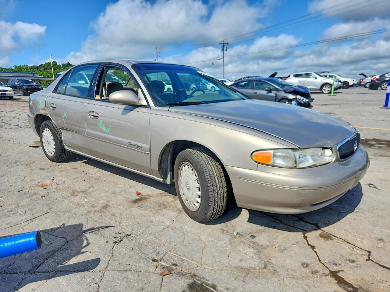 2001 Buick Century Custom Beige vin: 2G4WS52J211262062