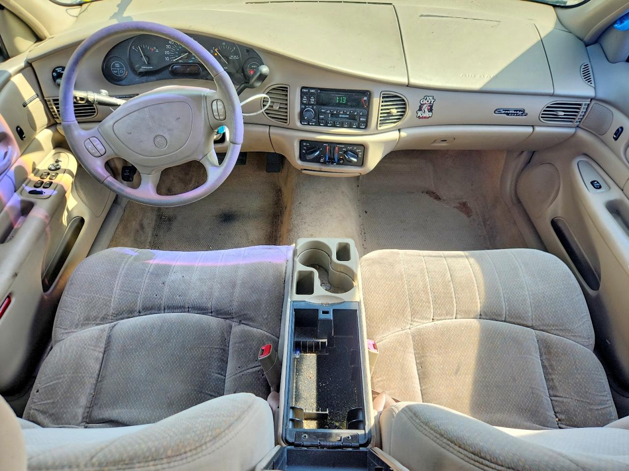 2001 Buick Century Custom Beige vin: 2G4WS52J211262062