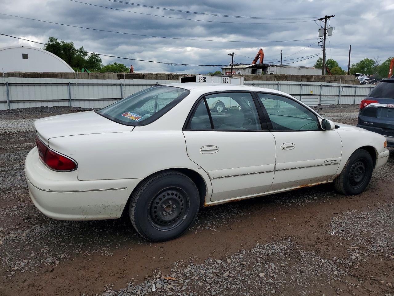 2002 Buick Century Custom White vin: 2G4WS52J221301086