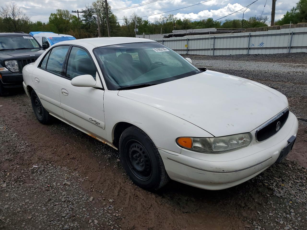 2002 Buick Century Custom White vin: 2G4WS52J221301086