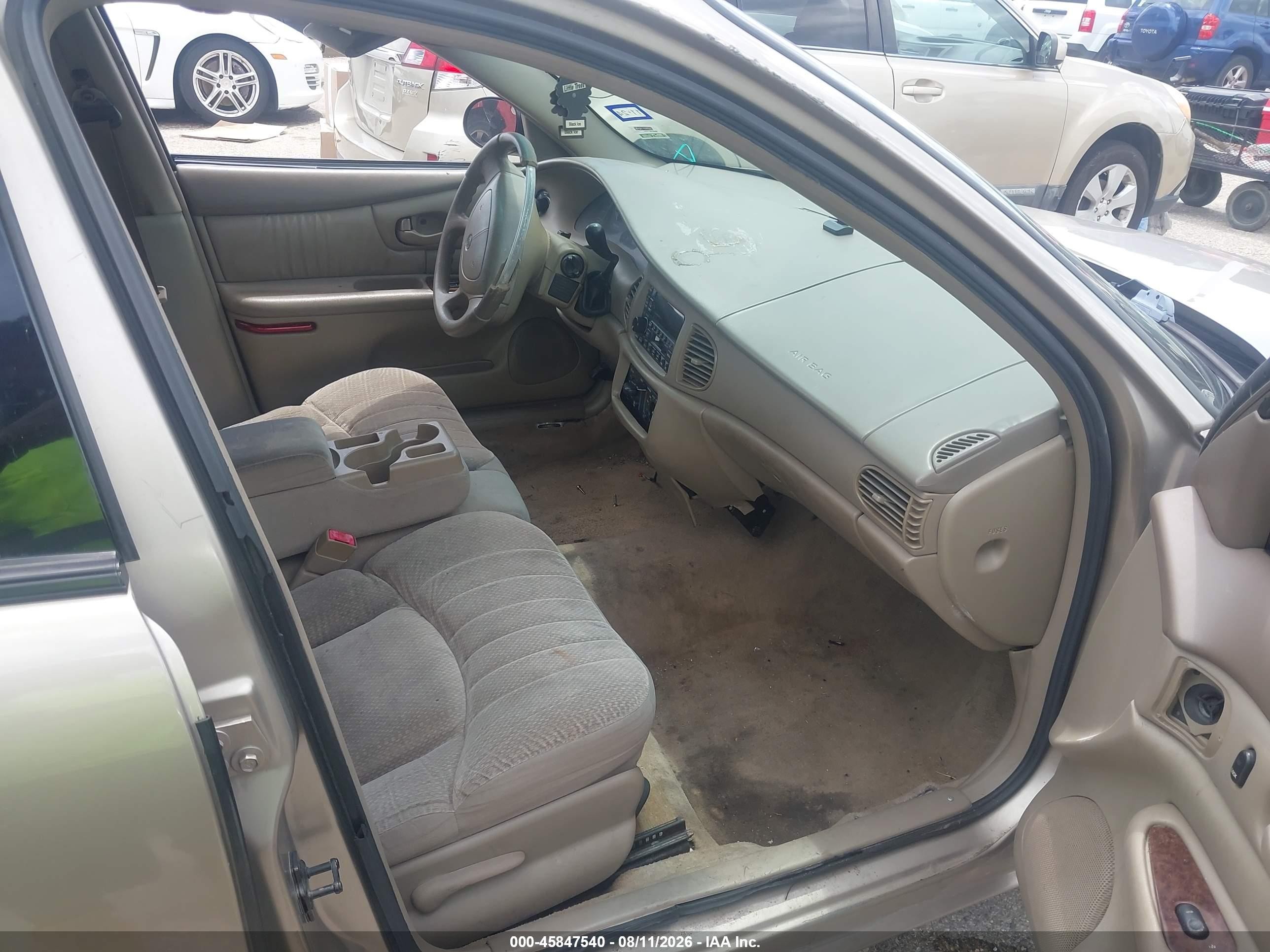 2003 Buick Century Custom Beige vin: 2G4WS52J231113766