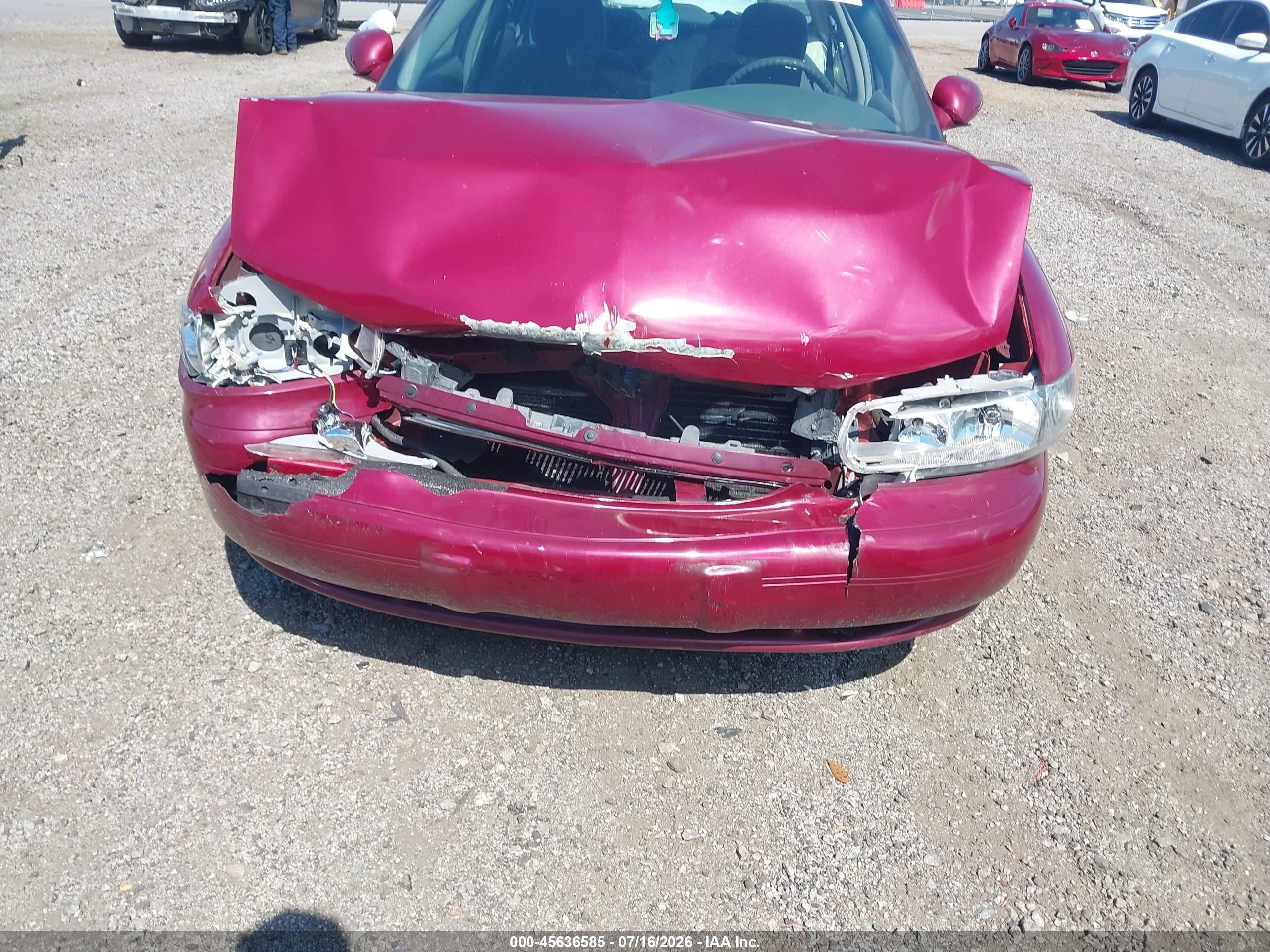 2003 Buick Century Custom Red vin: 2G4WS52J231235799