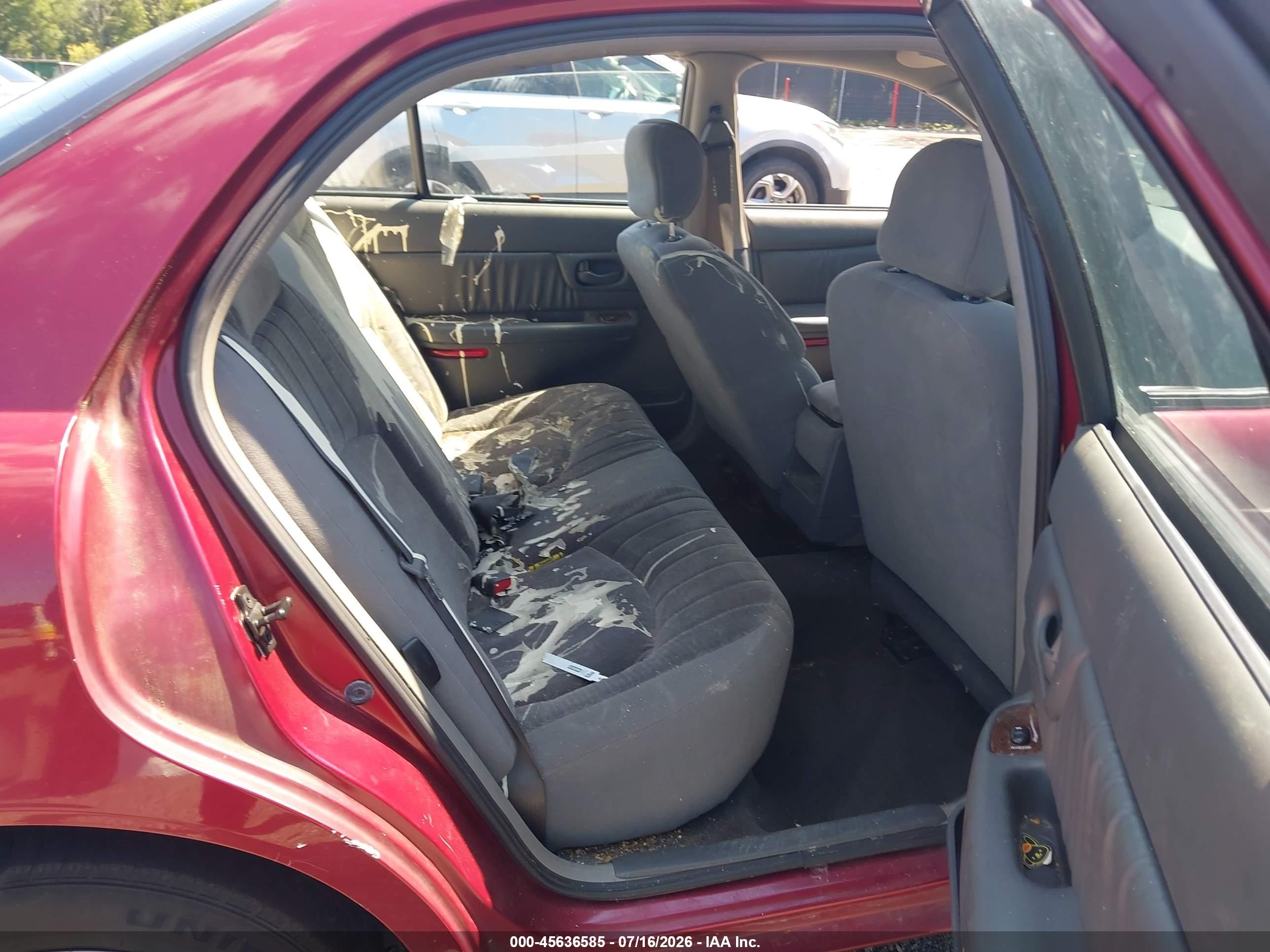 2003 Buick Century Custom Red vin: 2G4WS52J231235799