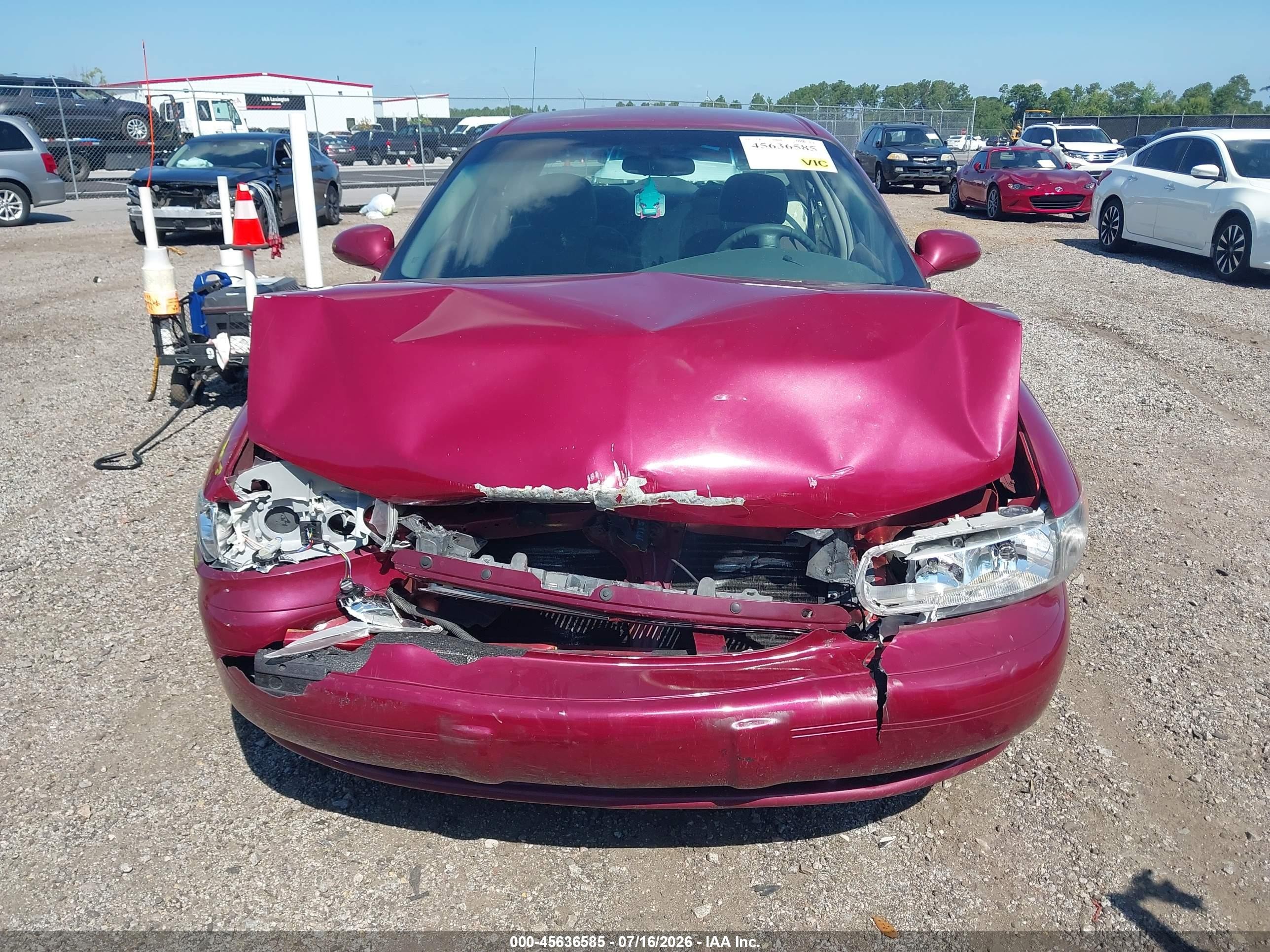 2003 Buick Century Custom Red vin: 2G4WS52J231235799