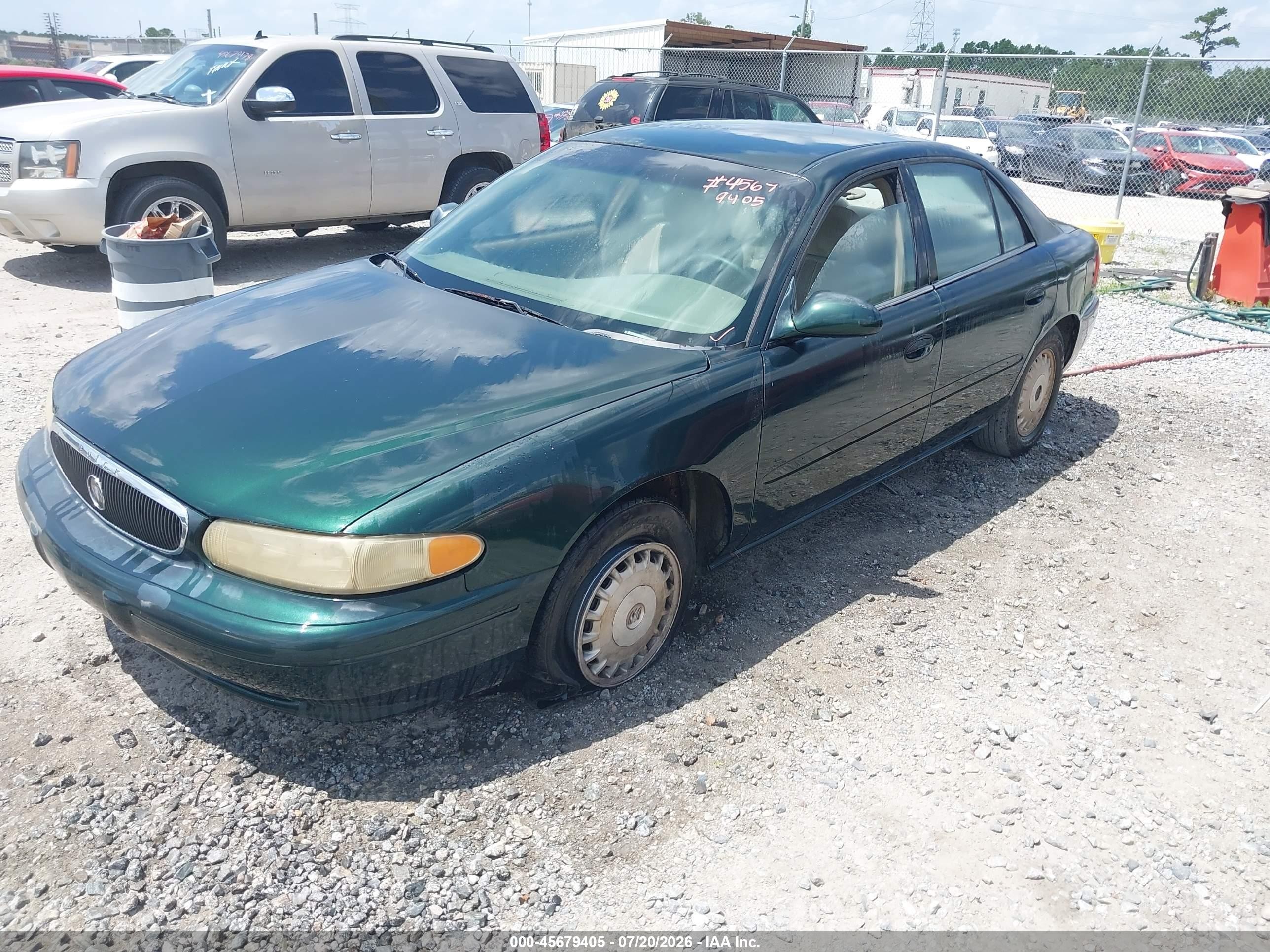 2003 Buick Century Custom Green vin: 2G4WS52J231247841