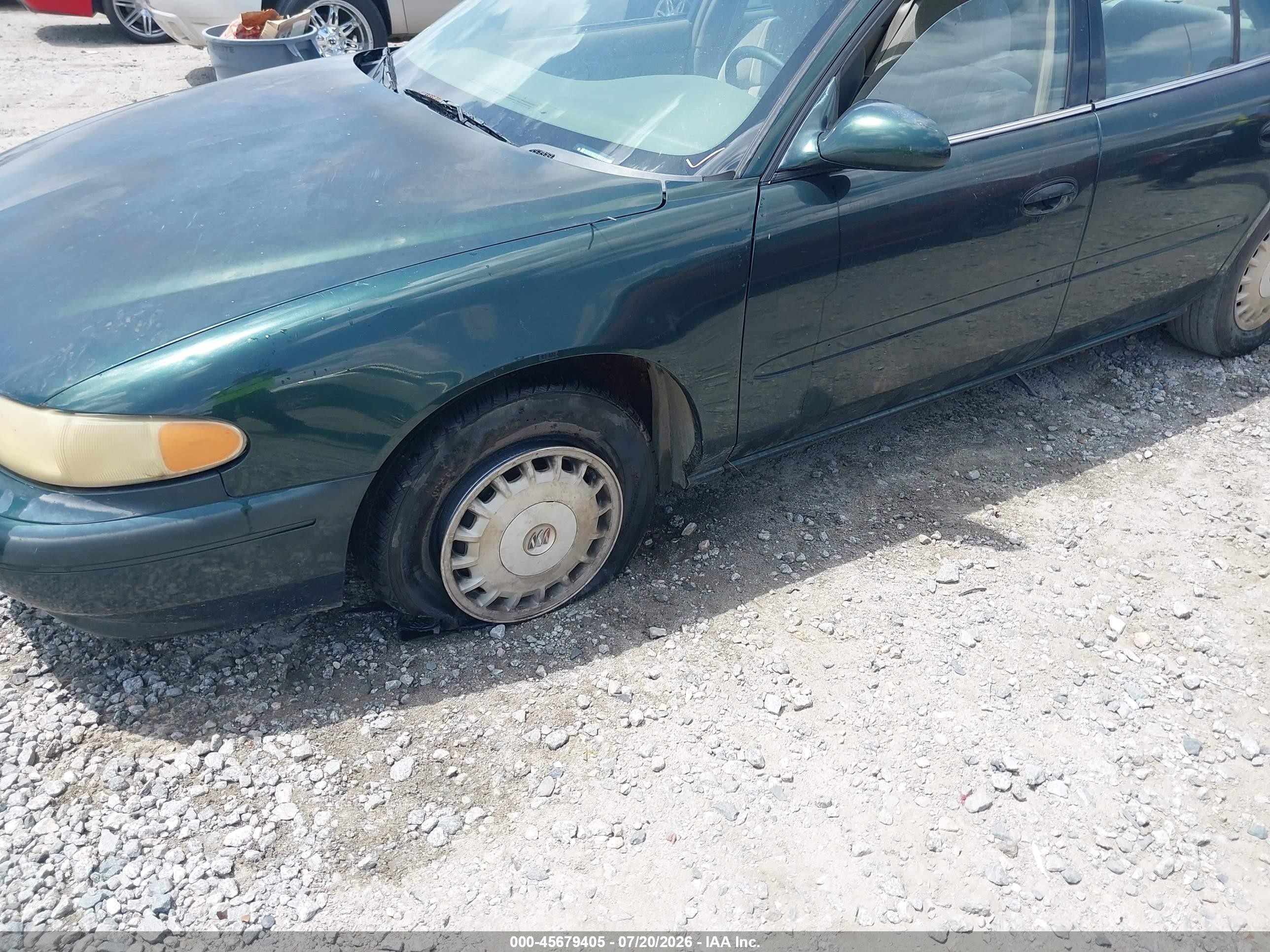 2003 Buick Century Custom Green vin: 2G4WS52J231247841