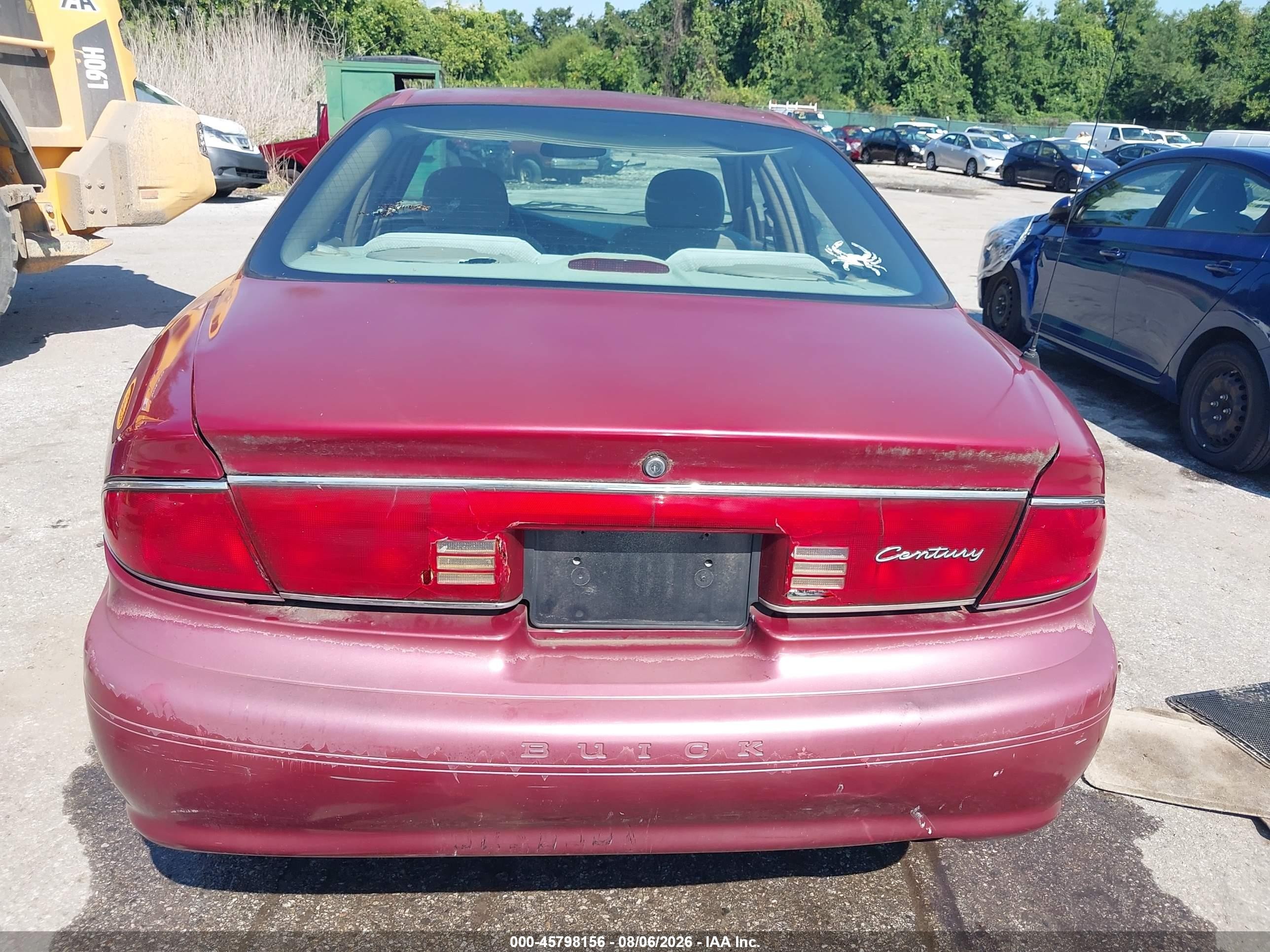 2004 Buick Century   Red vin: 2G4WS52J241176738