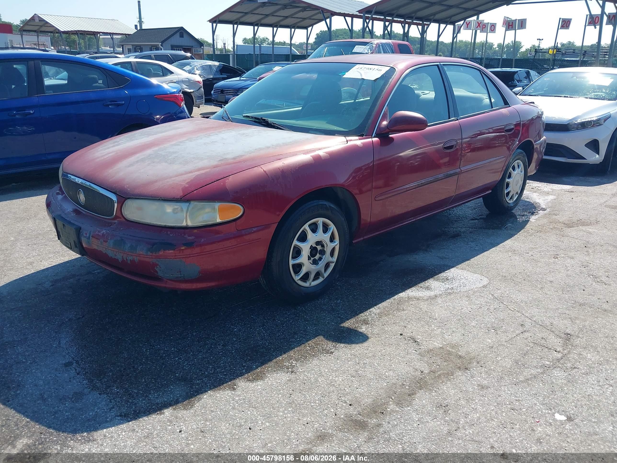 2004 Buick Century   Red vin: 2G4WS52J241176738