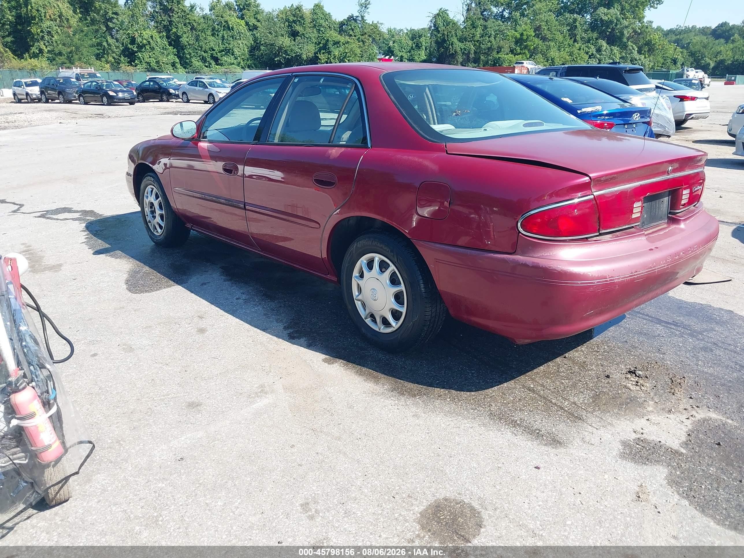 2004 Buick Century   Red vin: 2G4WS52J241176738