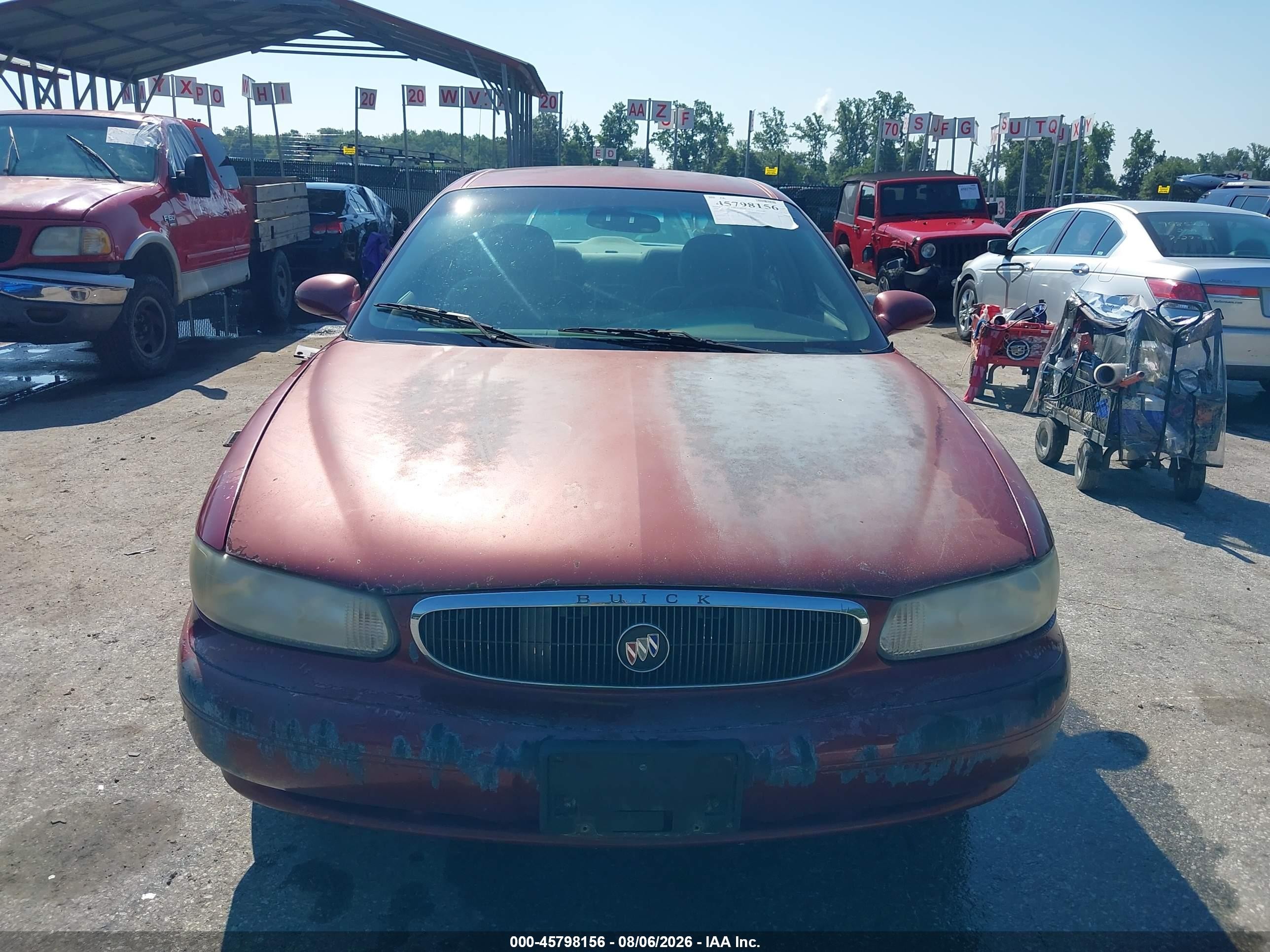2004 Buick Century   Red vin: 2G4WS52J241176738