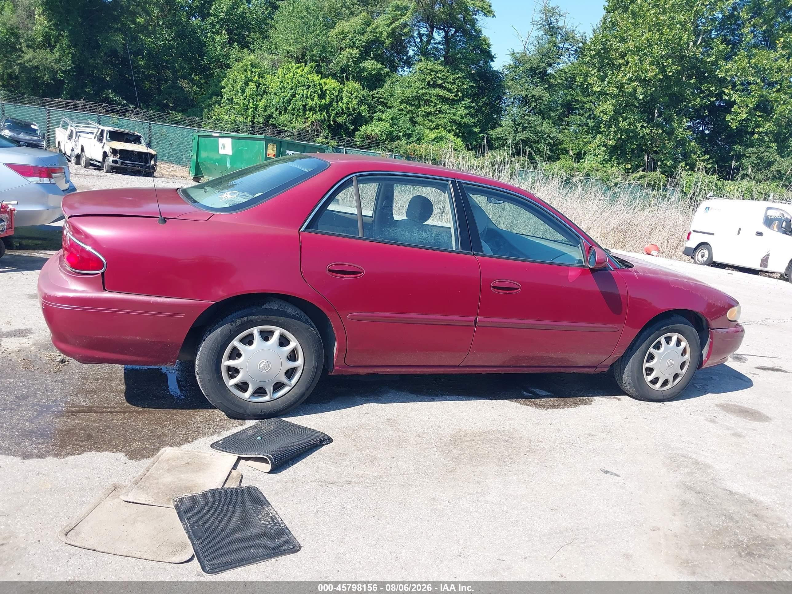2004 Buick Century   Red vin: 2G4WS52J241176738