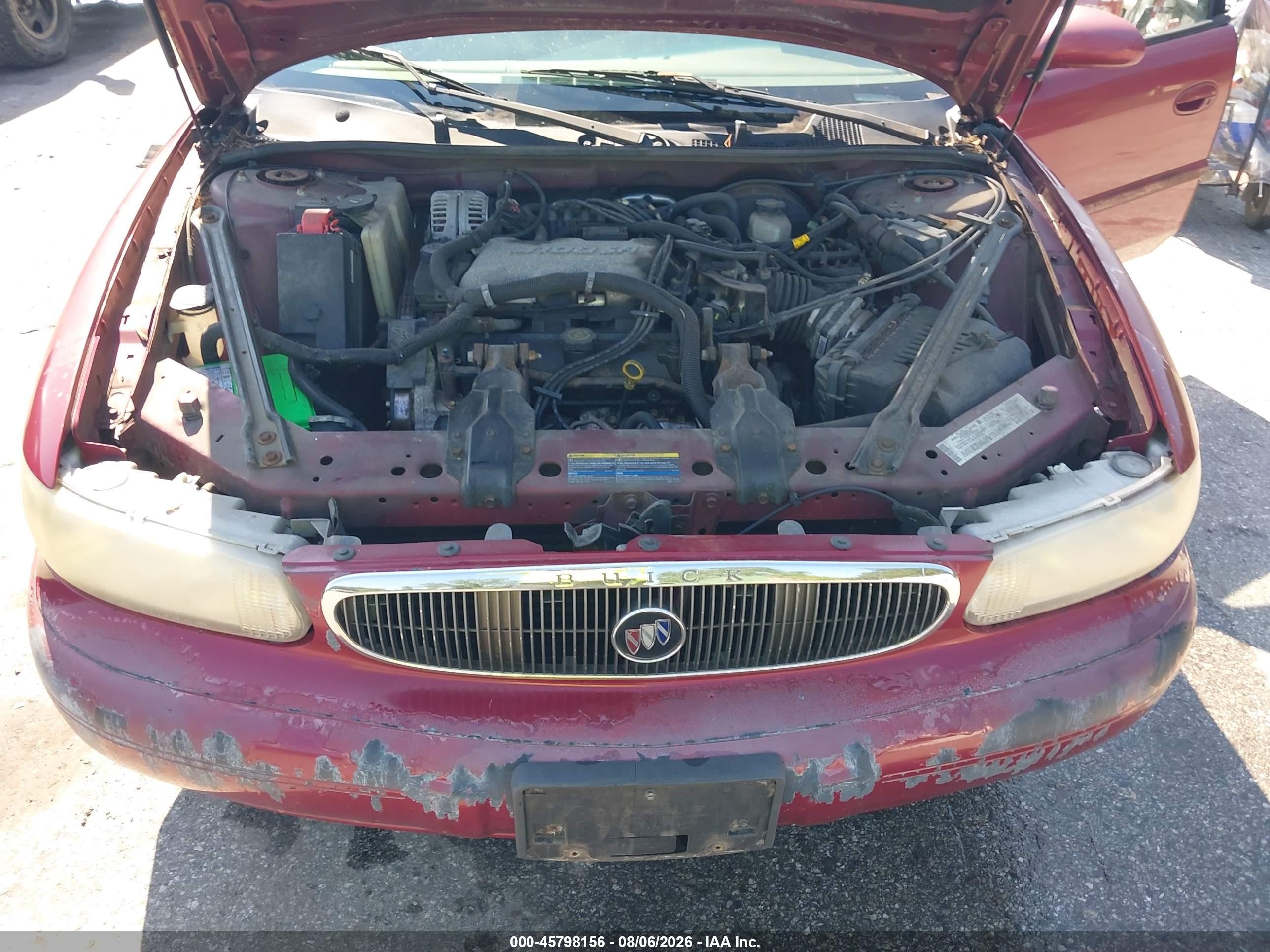 2004 Buick Century   Red vin: 2G4WS52J241176738