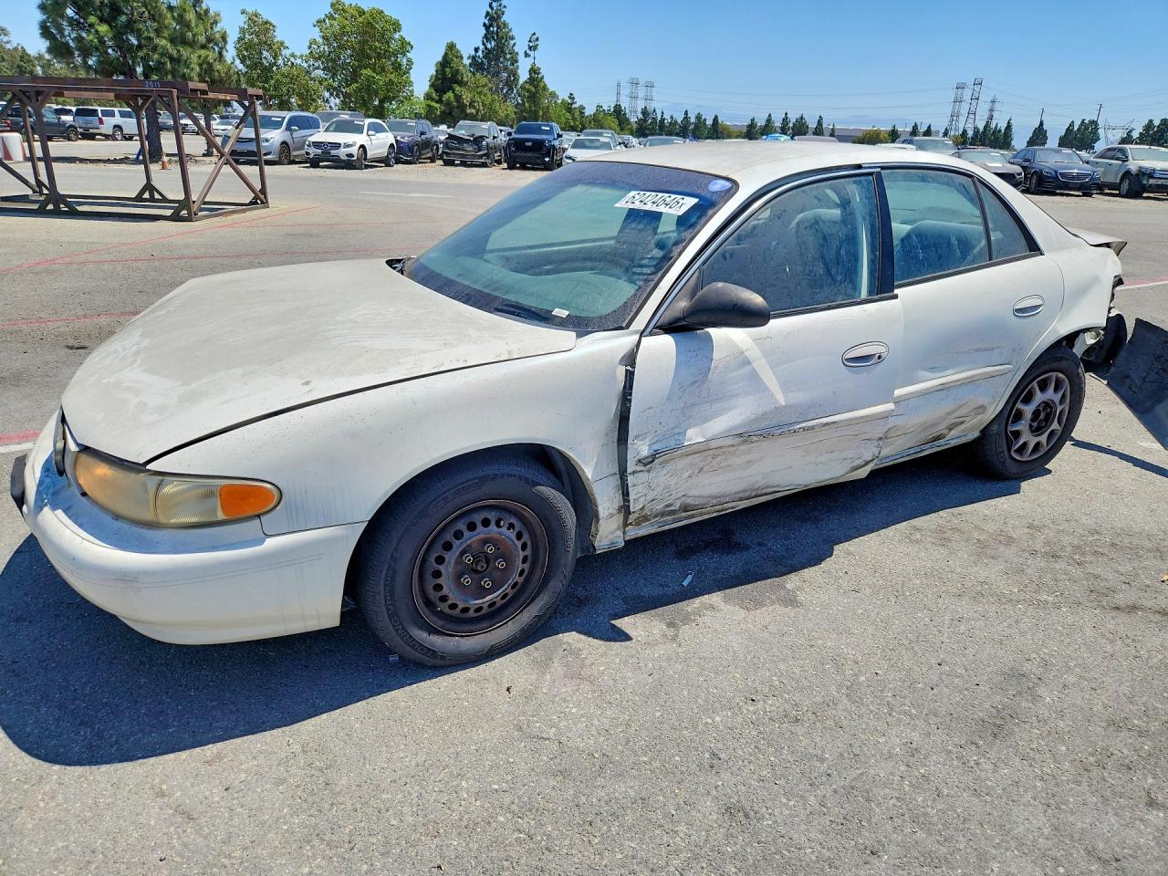 2004 Buick Century Custom White vin: 2G4WS52J241289363