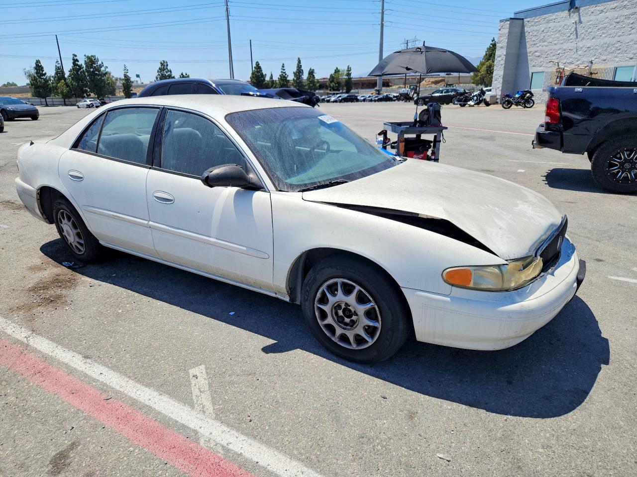 2004 Buick Century Custom White vin: 2G4WS52J241289363