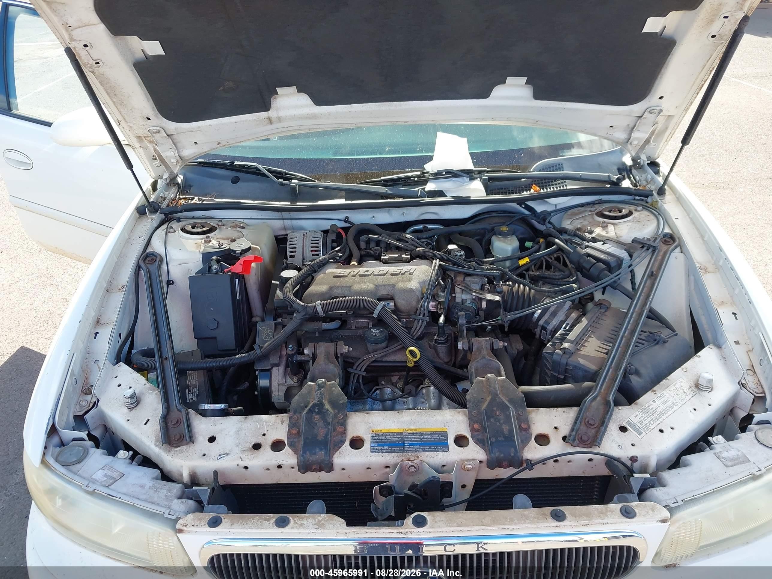 2005 Buick Century   White vin: 2G4WS52J251112653