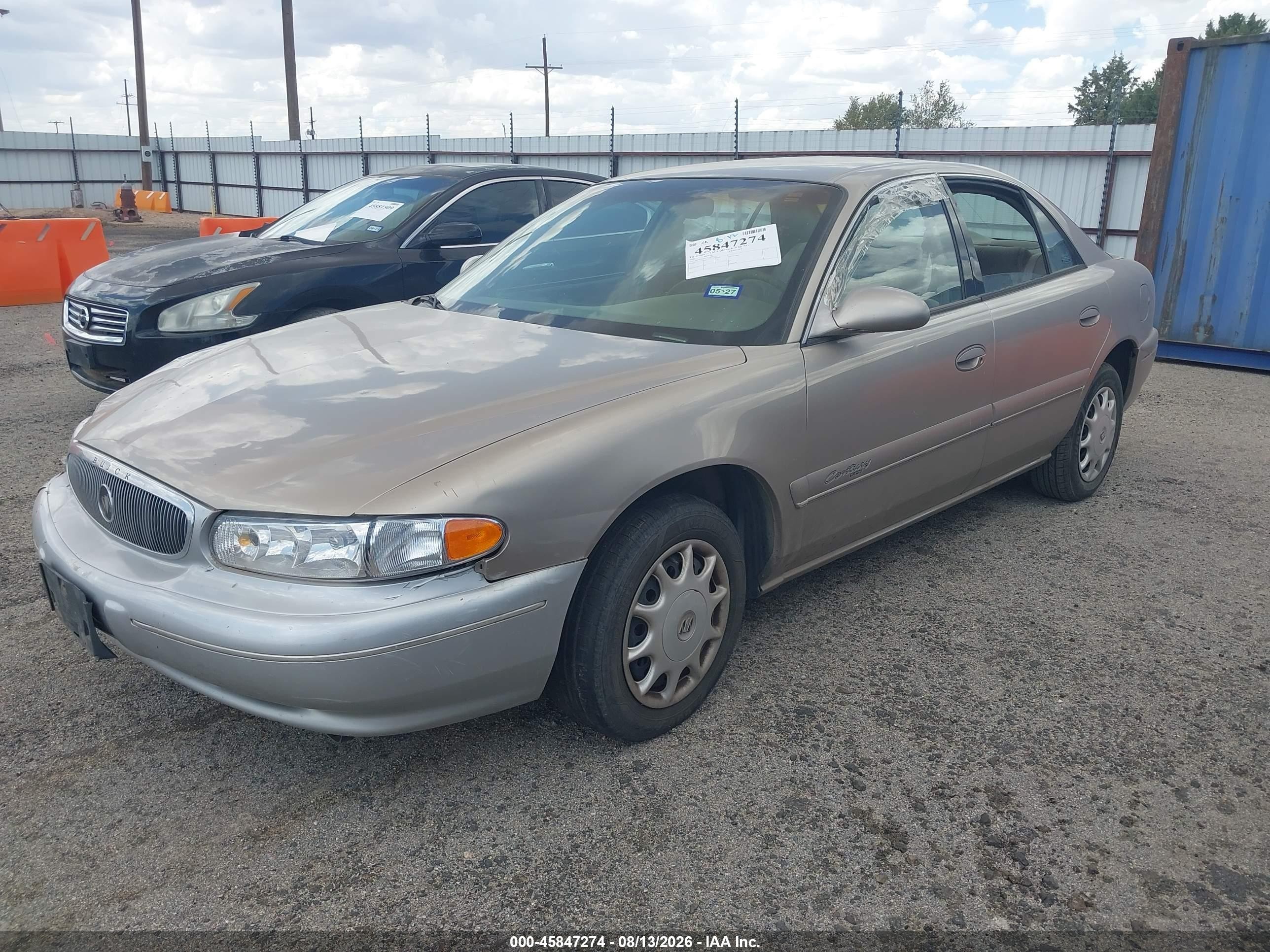 2000 Buick Century Custom Gold vin: 2G4WS52J2Y1170072