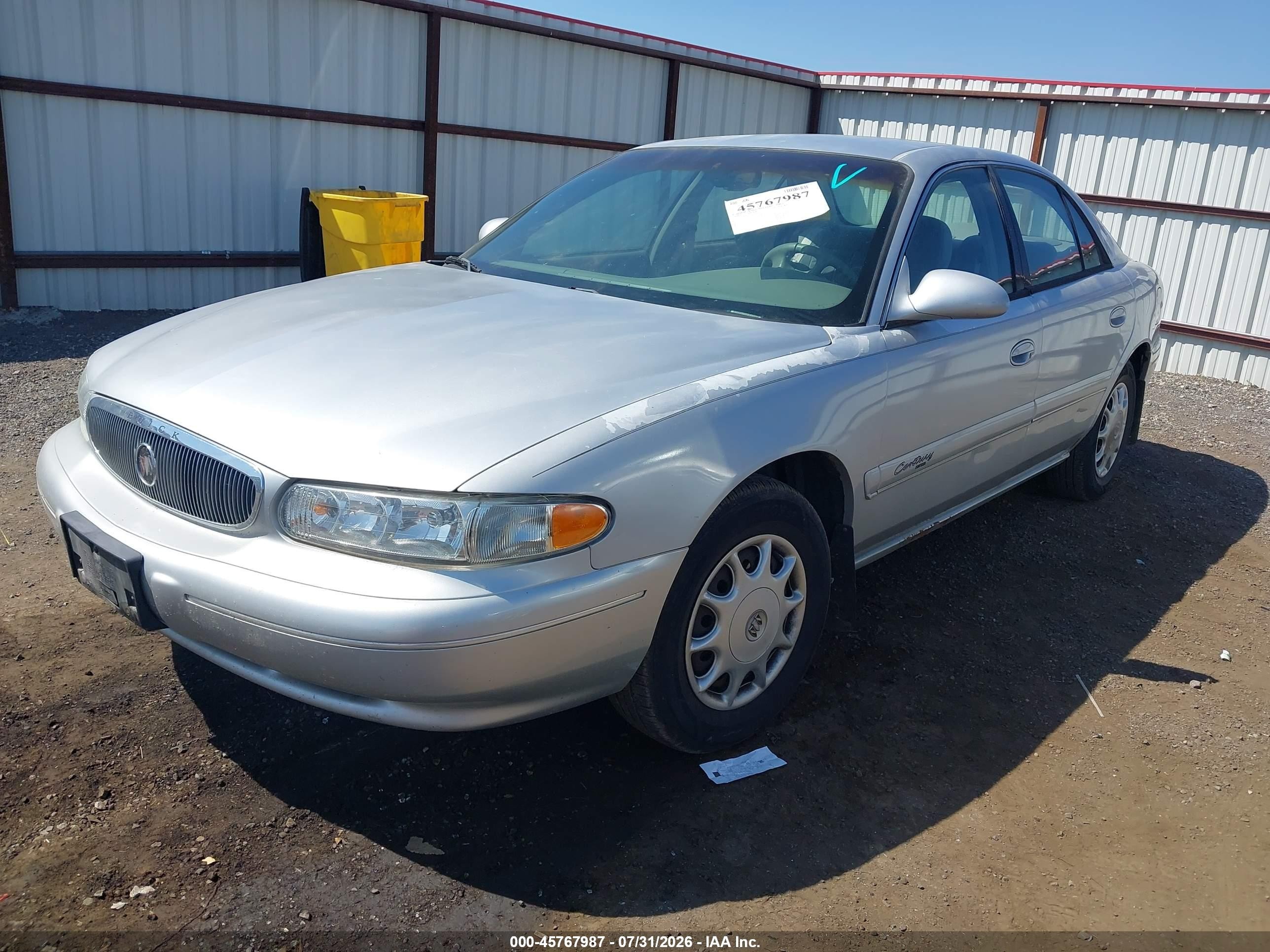 2000 Buick Century Custom Silver vin: 2G4WS52J2Y1359644