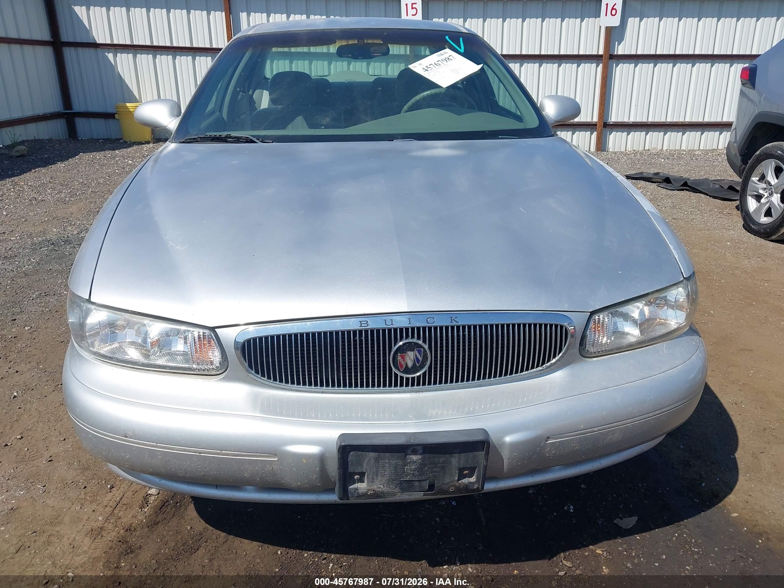 2000 Buick Century Custom Silver vin: 2G4WS52J2Y1359644
