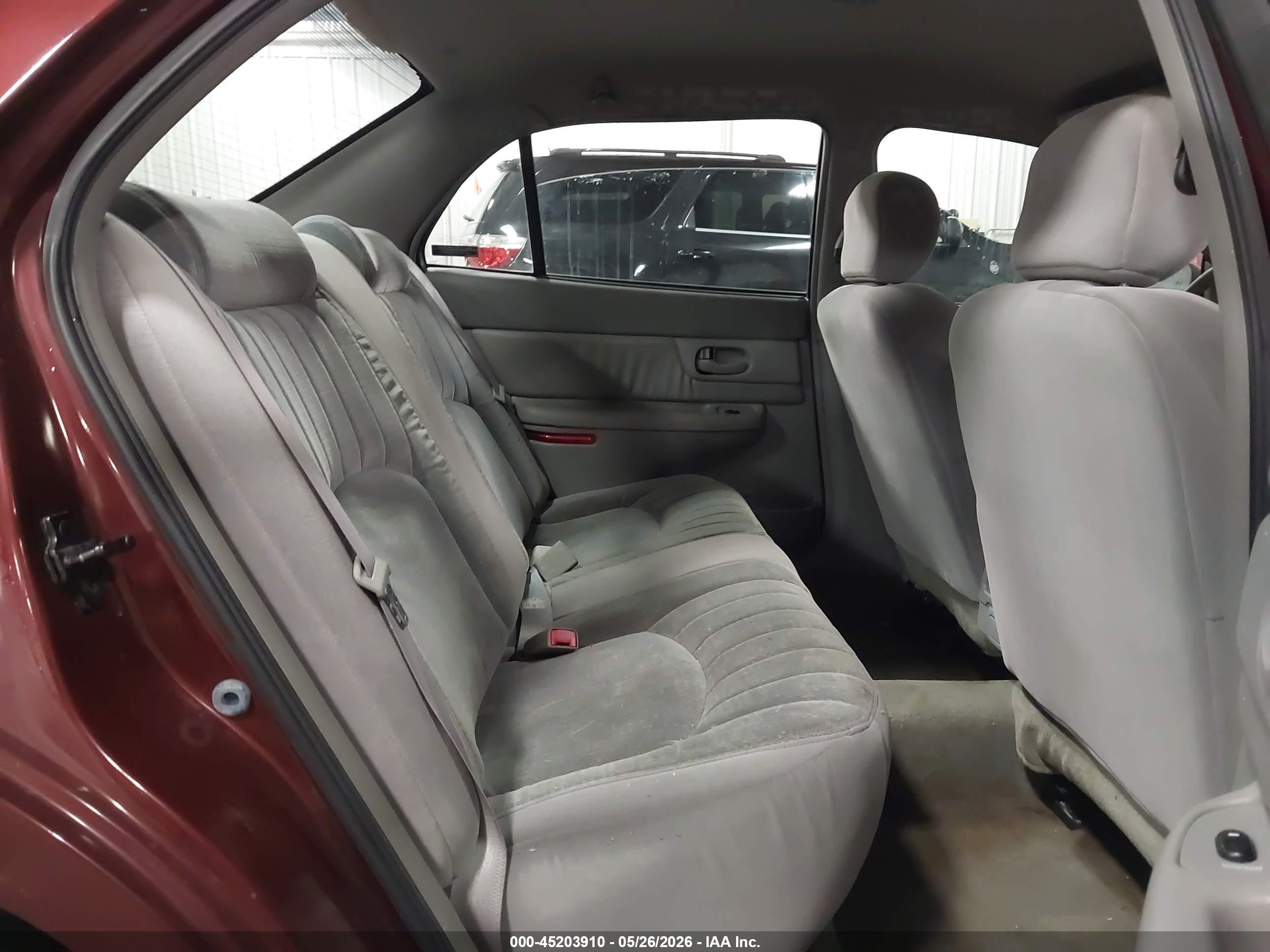 2001 Buick Century Custom Red vin: 2G4WS52J311307669