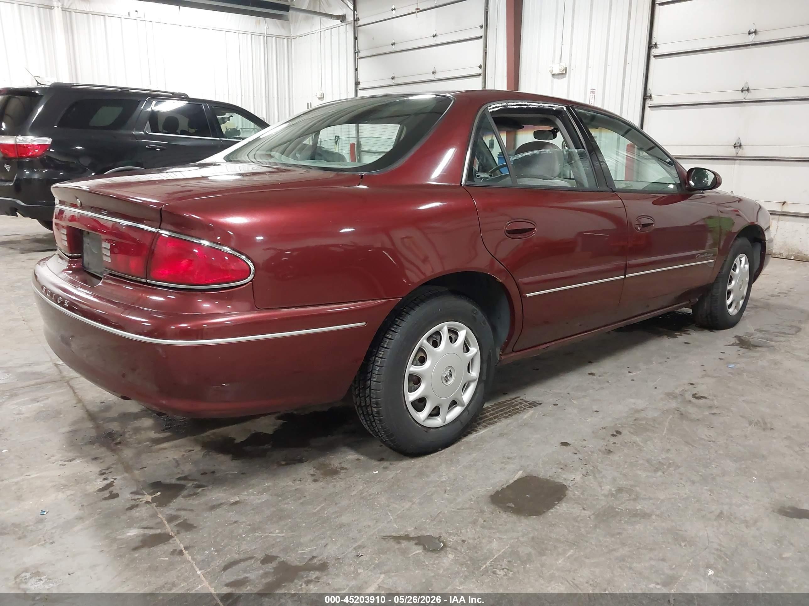 2001 Buick Century Custom Red vin: 2G4WS52J311307669