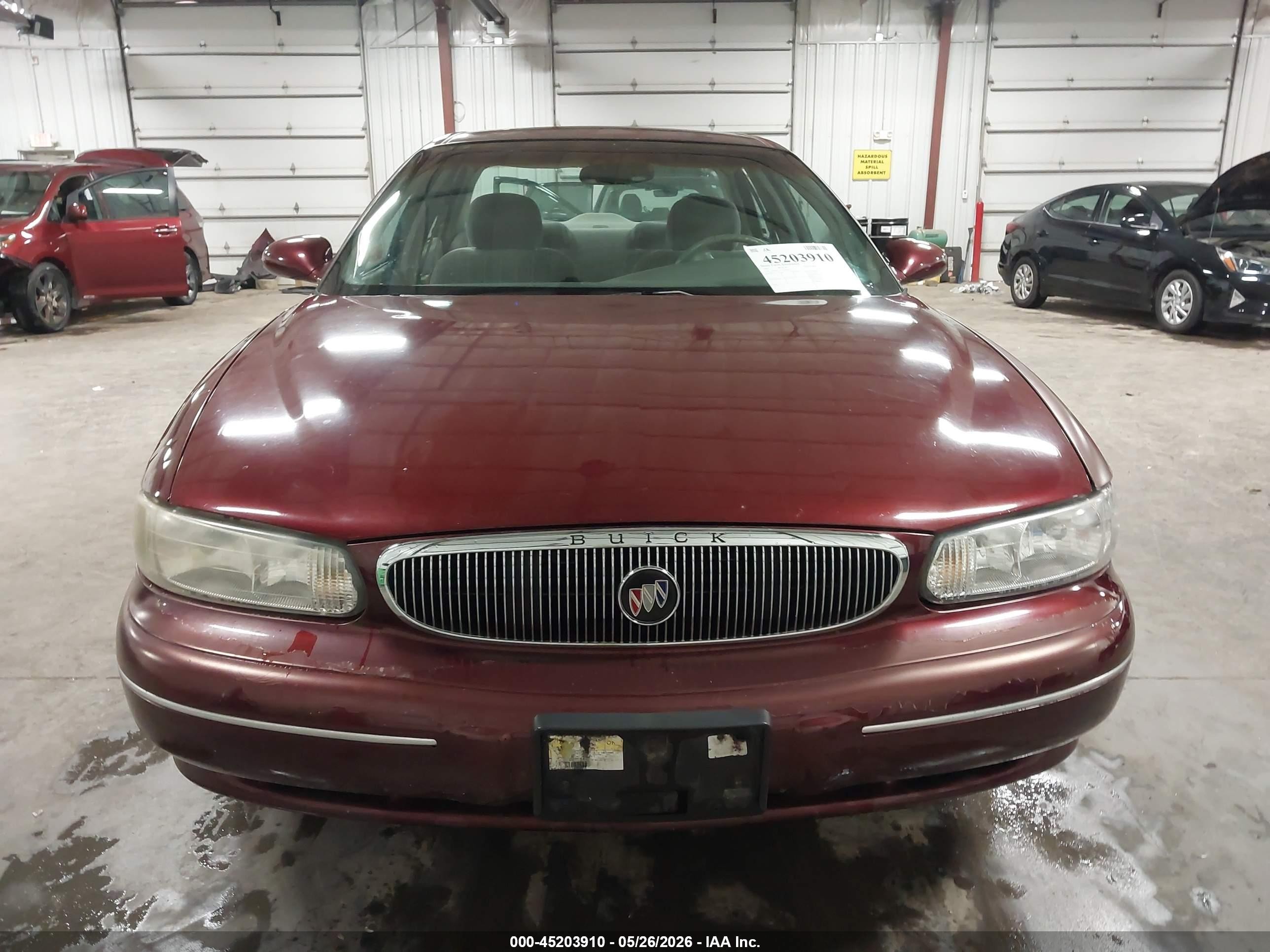 2001 Buick Century Custom Red vin: 2G4WS52J311307669